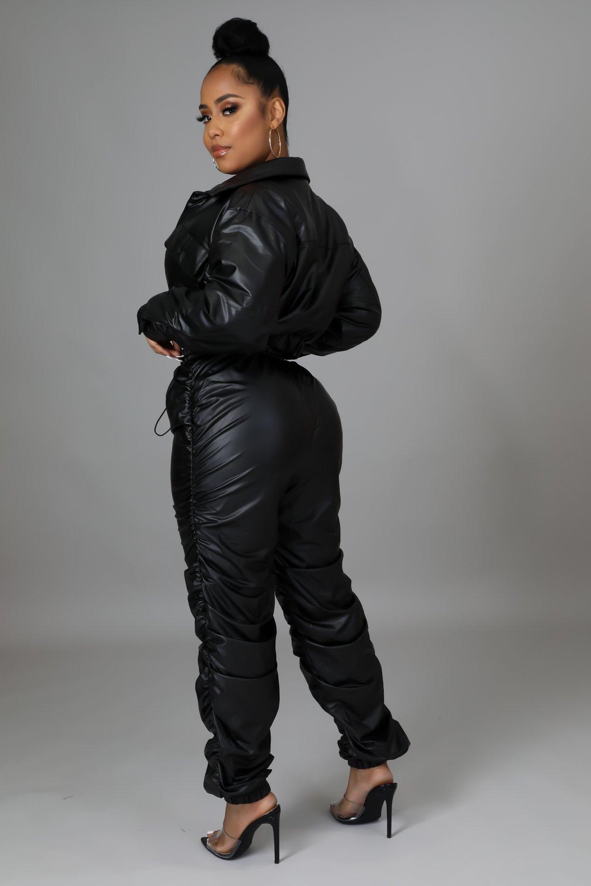 Reagan Pants Faux Leather Set - MY SEXY STYLES