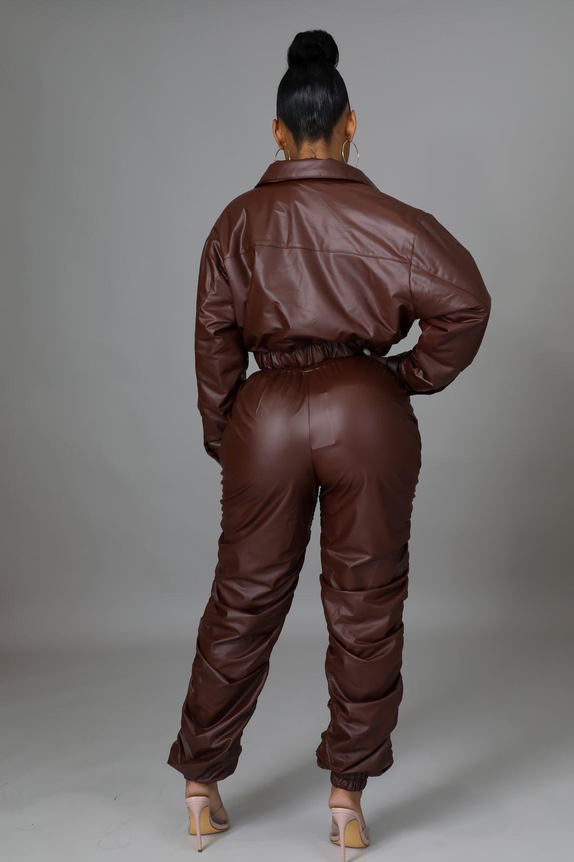 Reagan Pants Faux Leather Set - MY SEXY STYLES