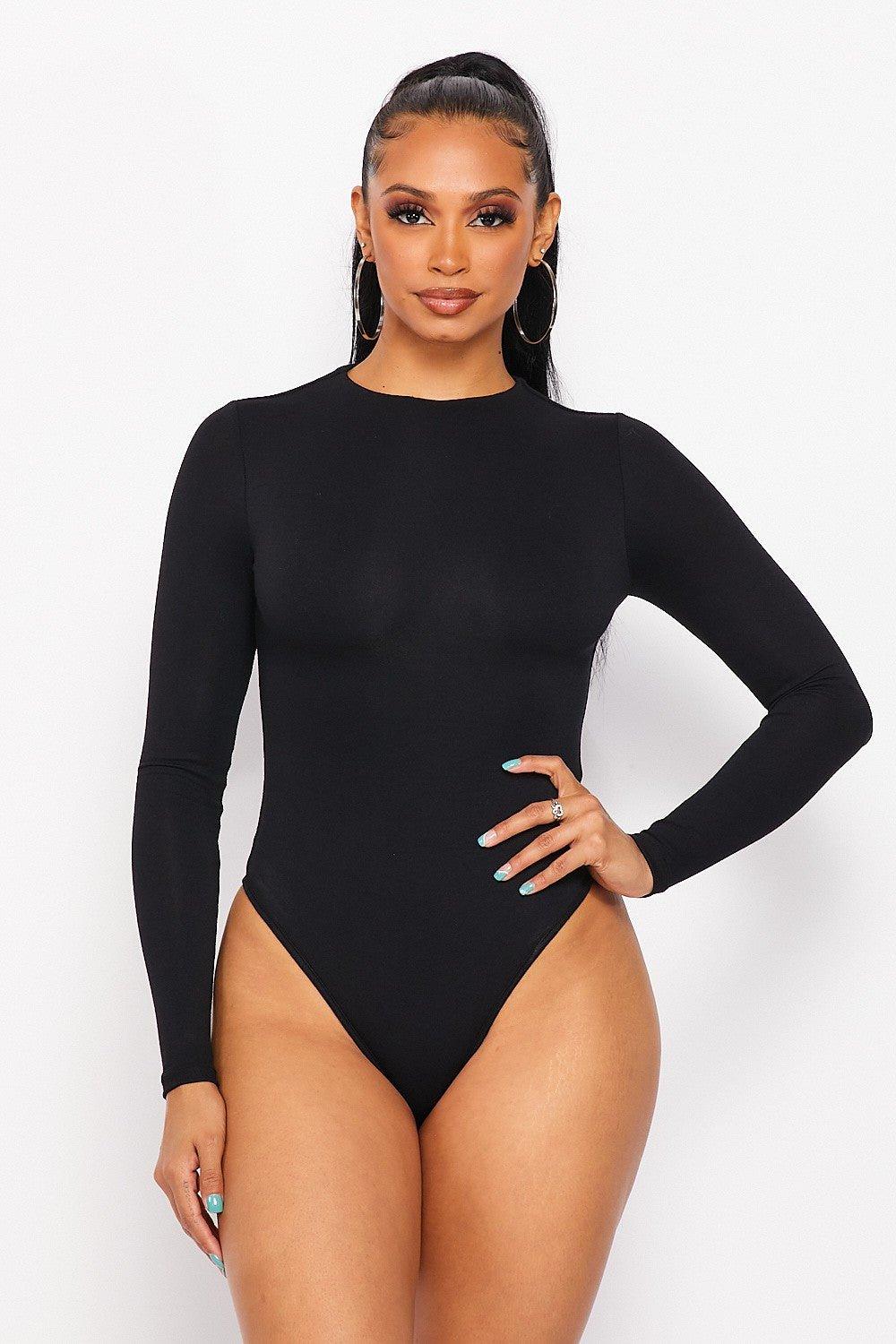 Serena Classy Staple Must Have Double Lined Bodysuit - MY SEXY STYLES