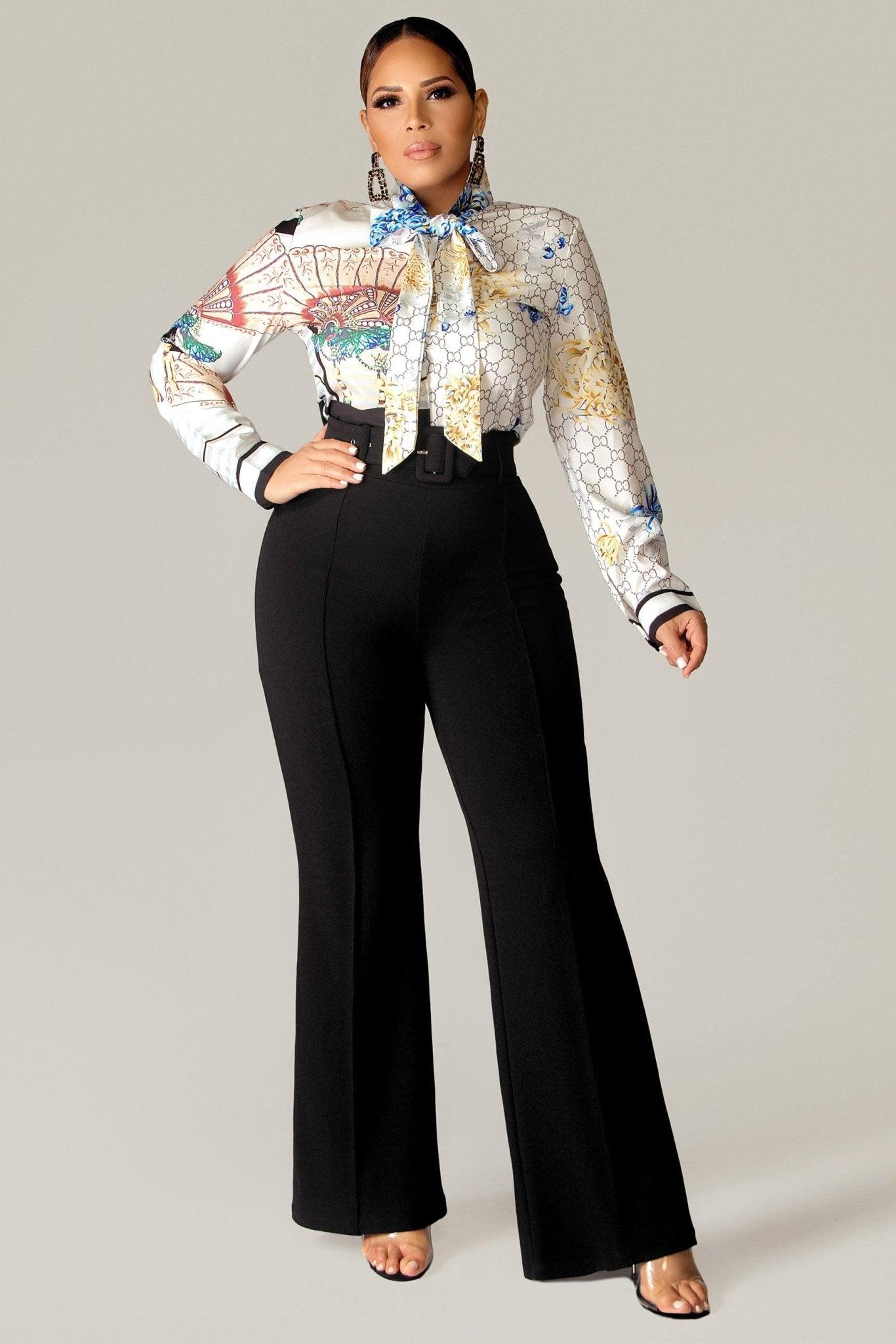 Sheva Shirt W/ Neck Tie - MY SEXY STYLES