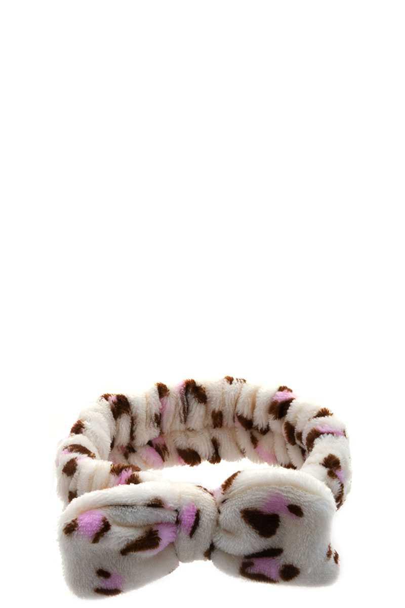 SOFT WARM FUR ANIMAL PRINT RIBBON HAIR LACE - MY SEXY STYLES