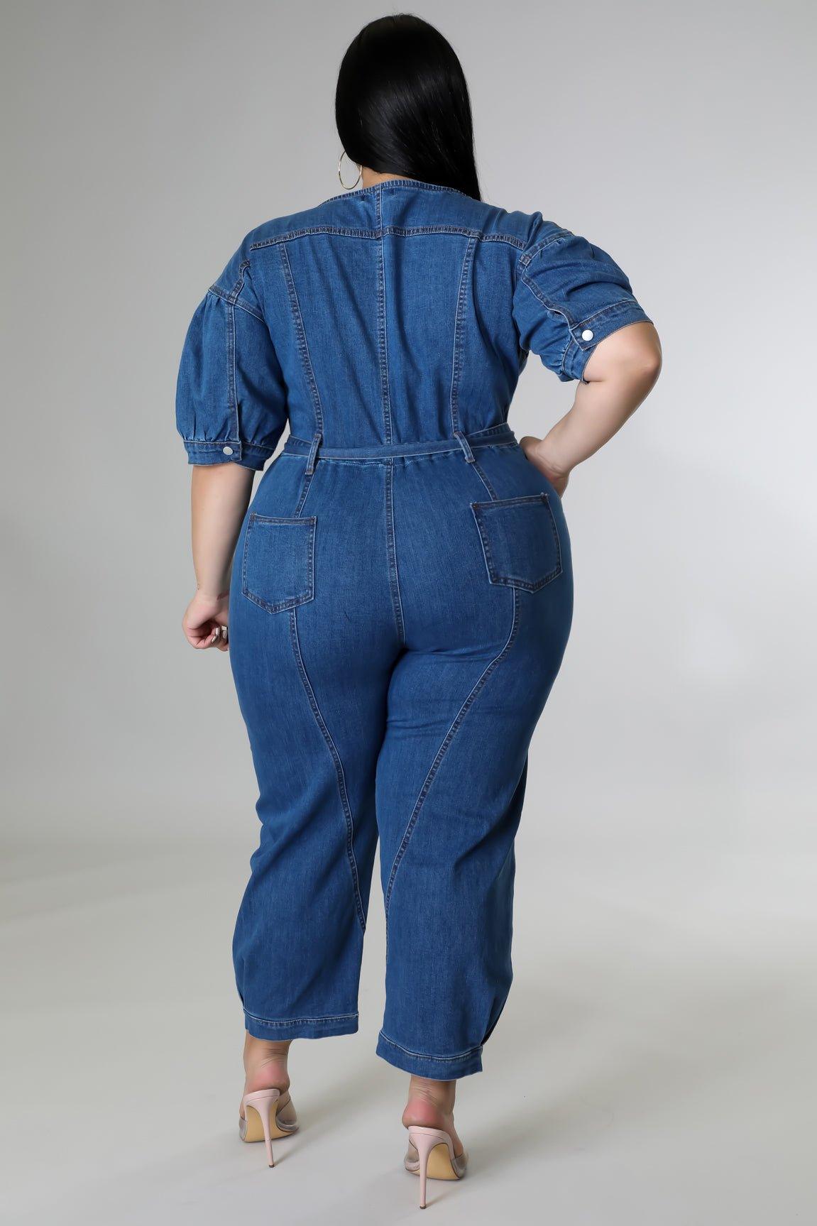 Stephanie Denim Jumpsuit - MY SEXY STYLES