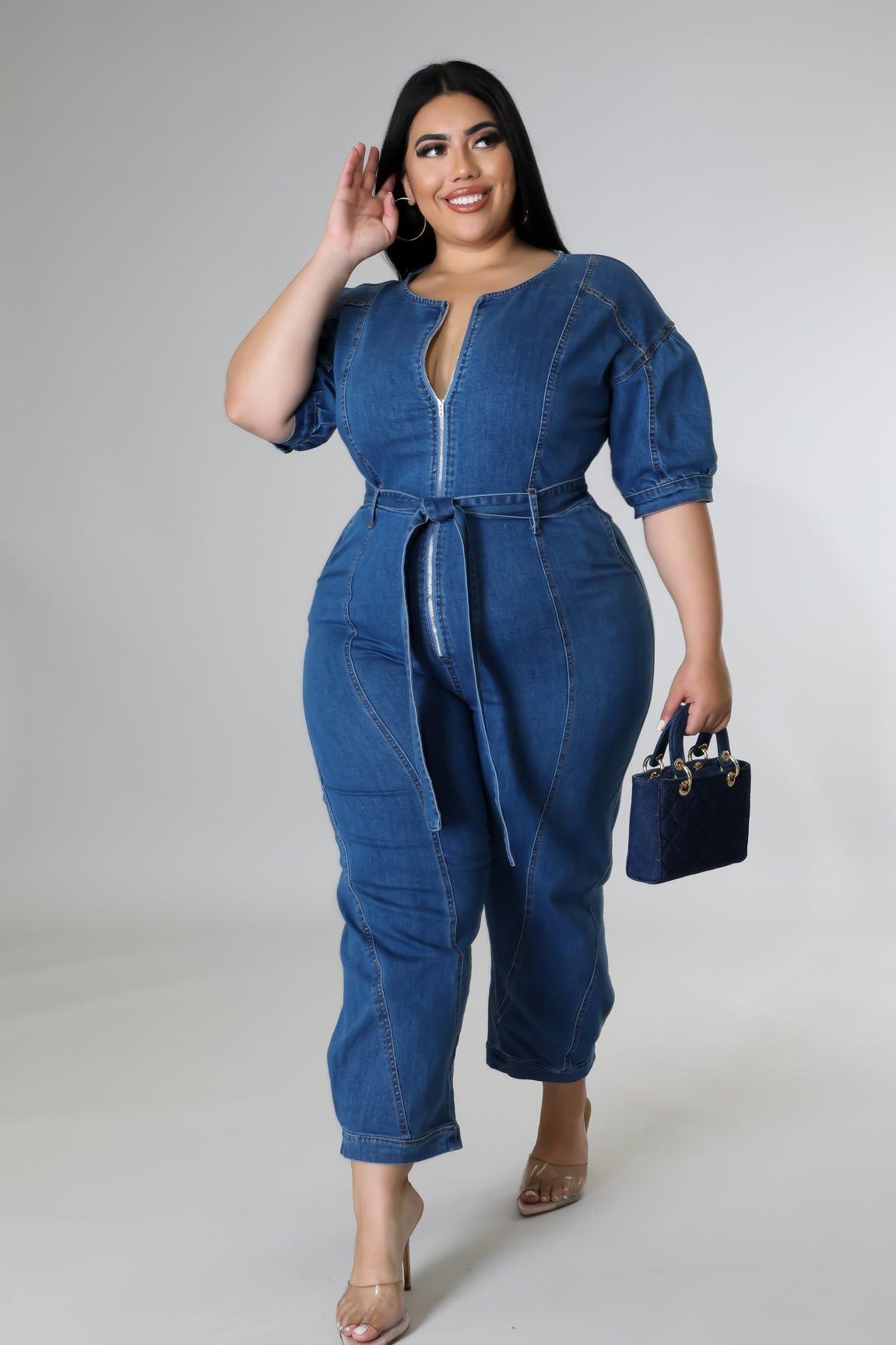 Stephanie Denim Jumpsuit - MY SEXY STYLES