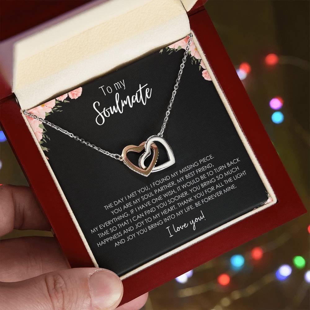 TO MY SOULMATE INTERLOCKING HEARTS NECKLACE - MY SEXY STYLES