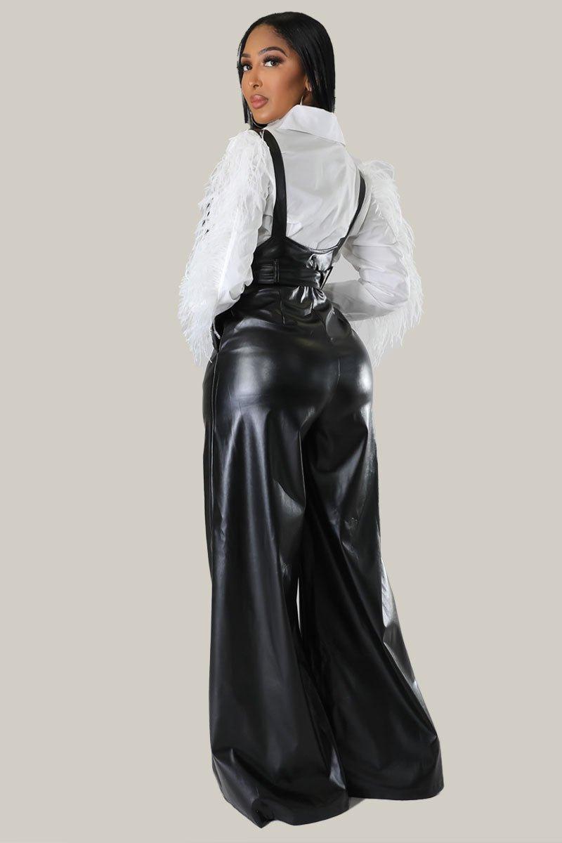Veline Faux Leather Jumpsuit - MY SEXY STYLES