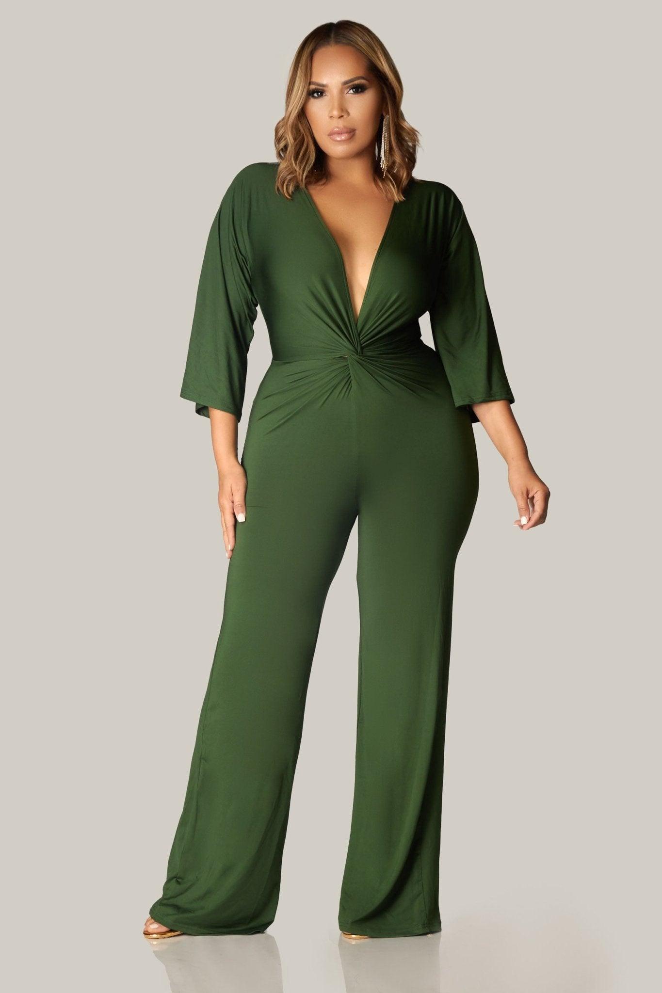 Venetian Twist Detail Jumpsuit - MY SEXY STYLES