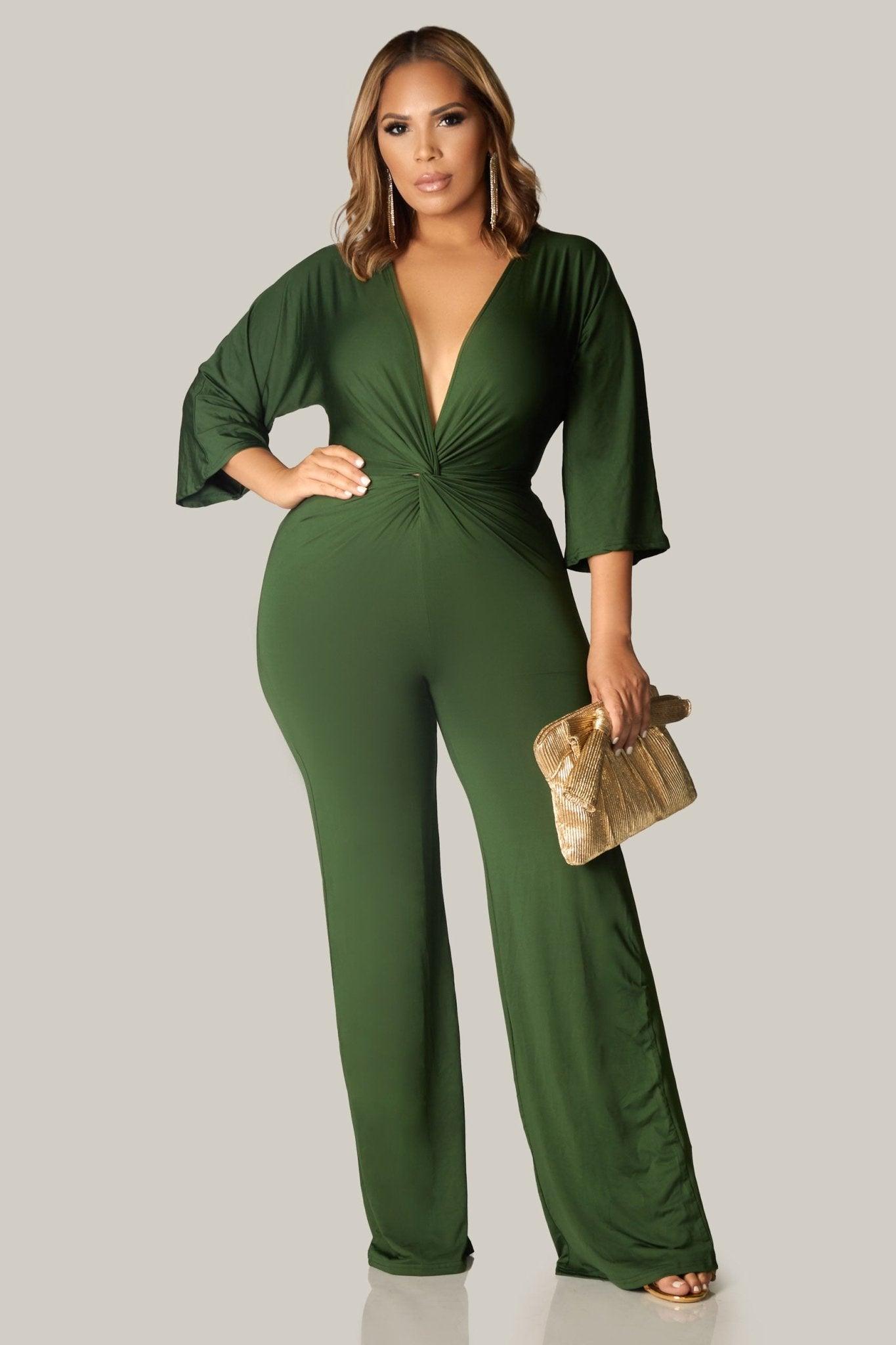 Venetian Twist Detail Jumpsuit - MY SEXY STYLES
