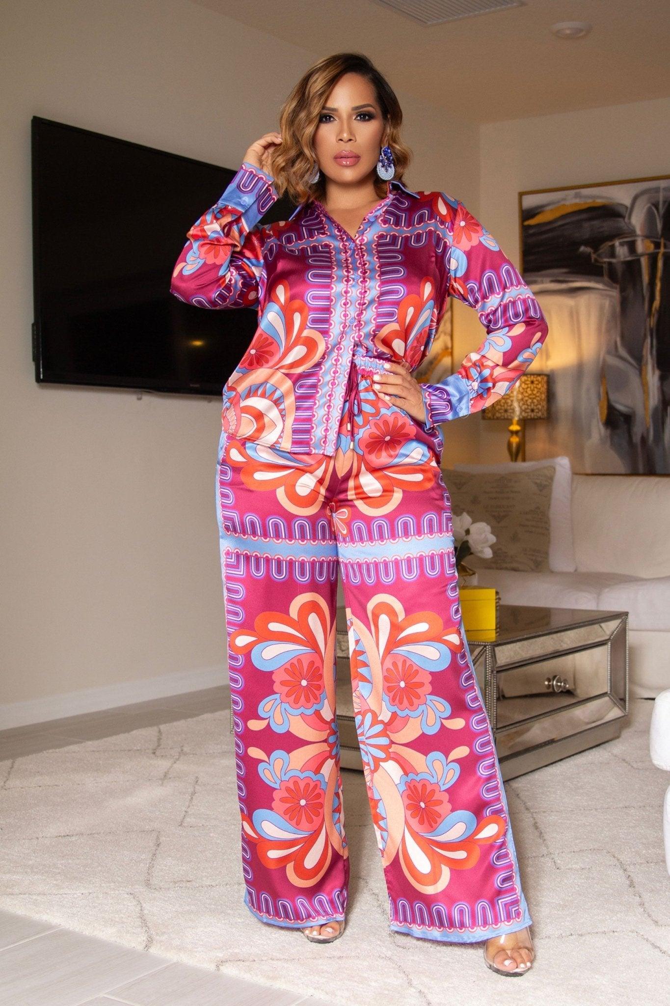 Vintage Vogue Pants Set - MY SEXY STYLES