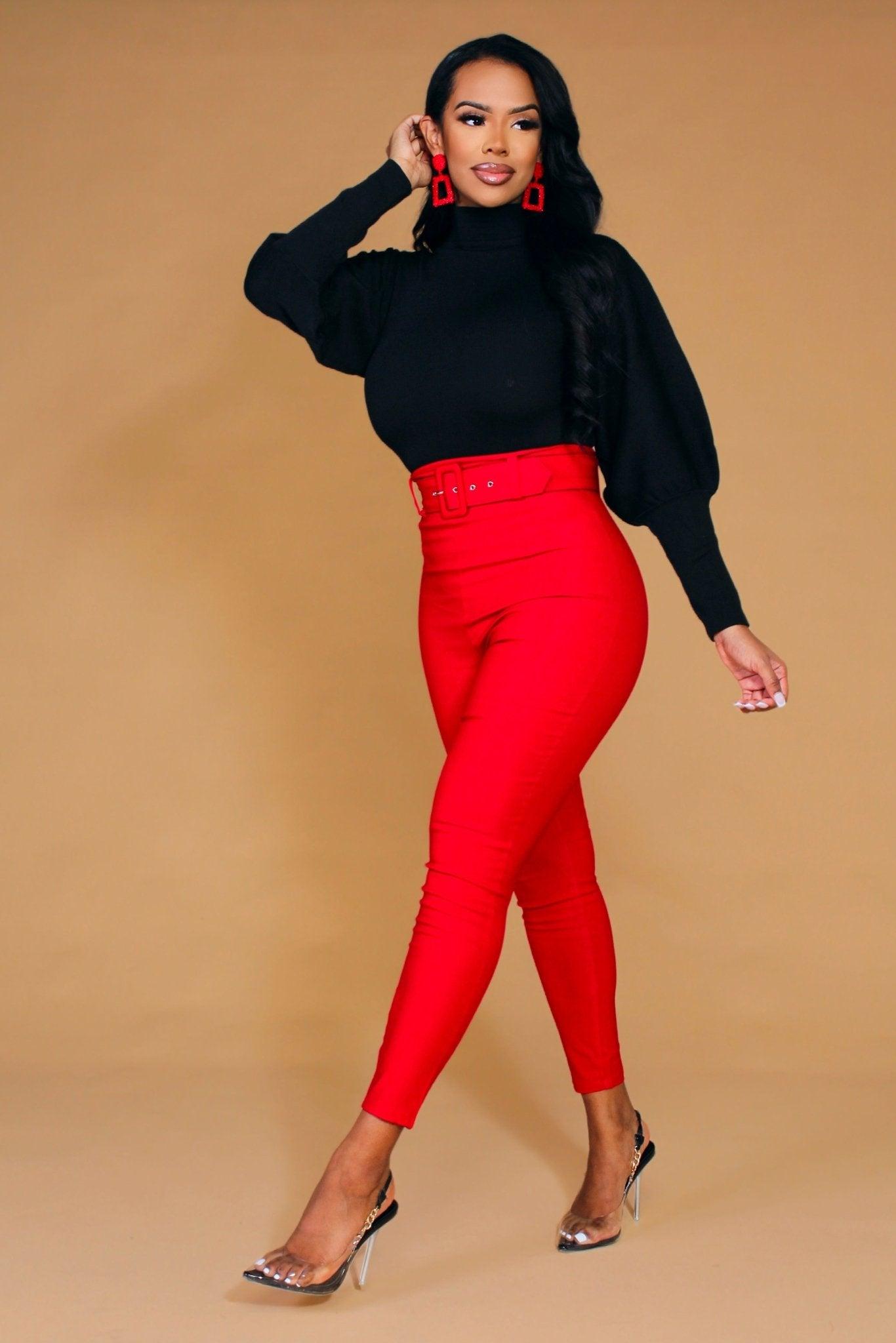 Virginia Puff Long Sleeves Turtle Neck Crop Top - MY SEXY STYLES