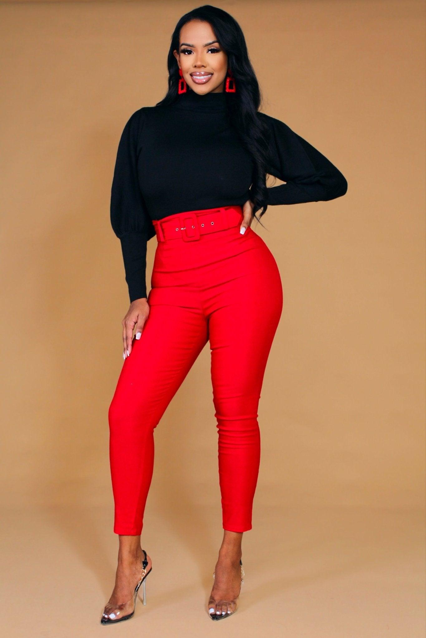 Virginia Puff Long Sleeves Turtle Neck Crop Top - MY SEXY STYLES