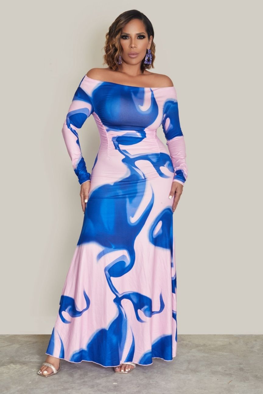Roxanne Off Shoulder Mermaid Maxi Dress
