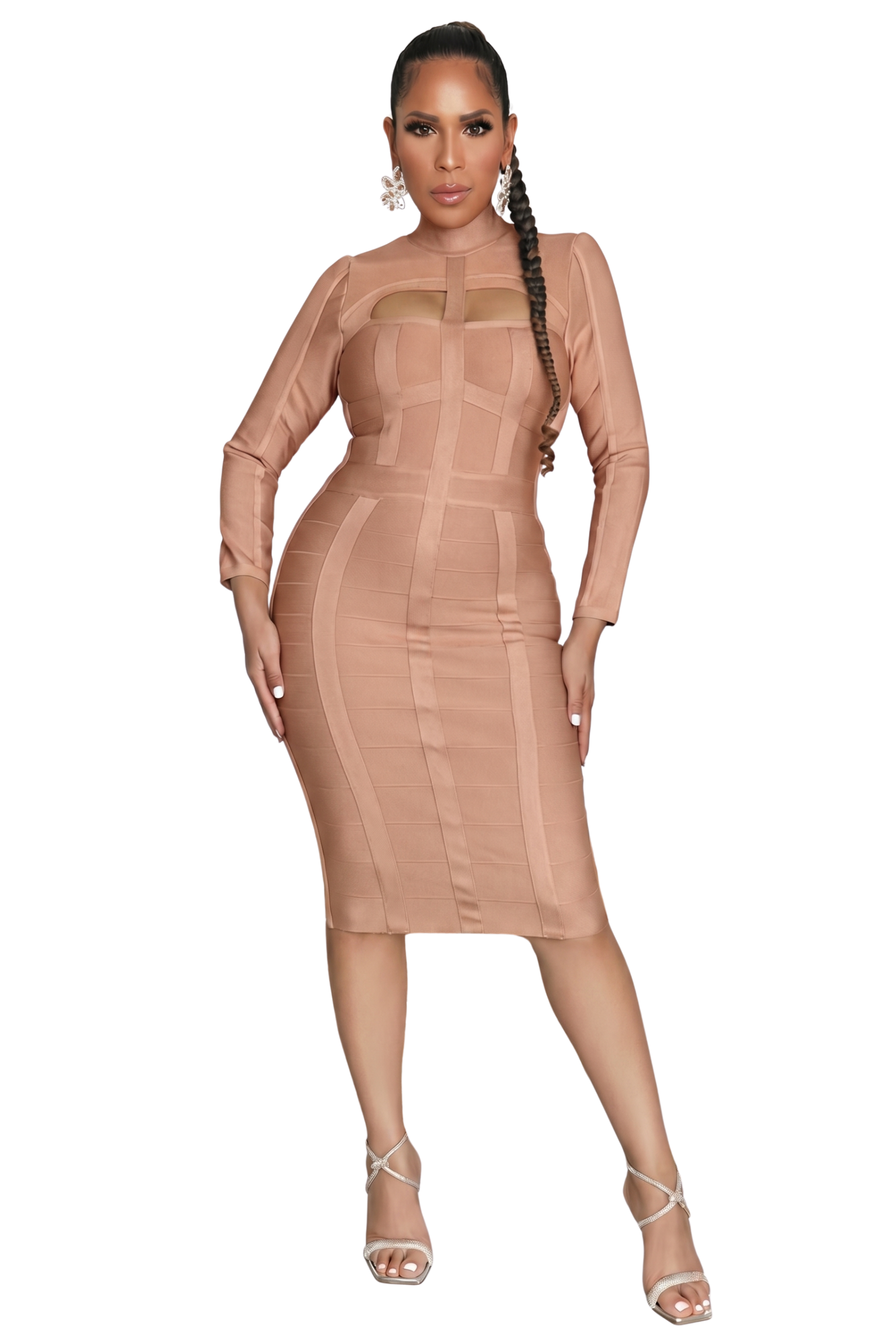 Nyomi Long Sleeves Bandage Dress