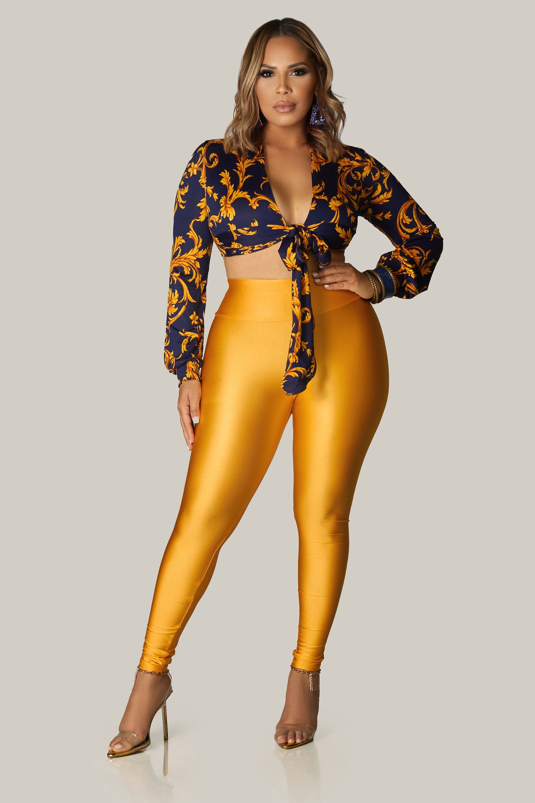 Carter Crop Top With Waist Tie - MY SEXY STYLES