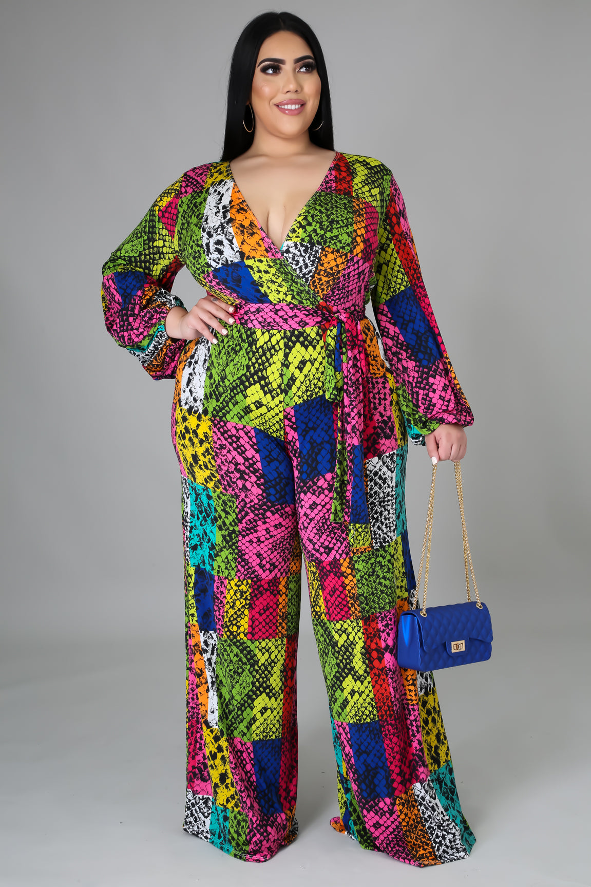 Neon Everlee Multicolor Print Jumpsuit - MY SEXY STYLES