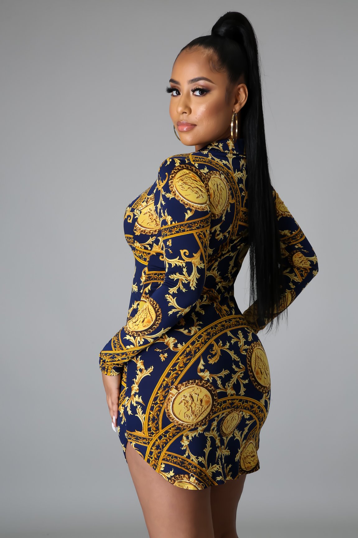 Astred Stretch Shirt Dress - MY SEXY STYLES