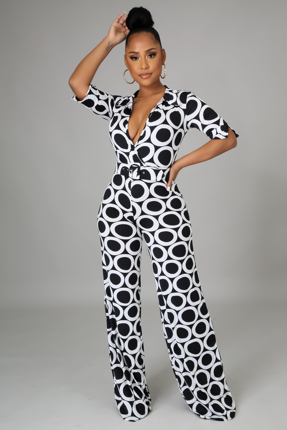 Natalie Sexy Belted Jumpsuit - MY SEXY STYLES