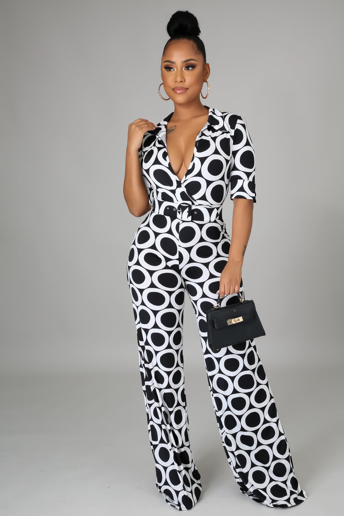Natalie Sexy Belted Jumpsuit - MY SEXY STYLES