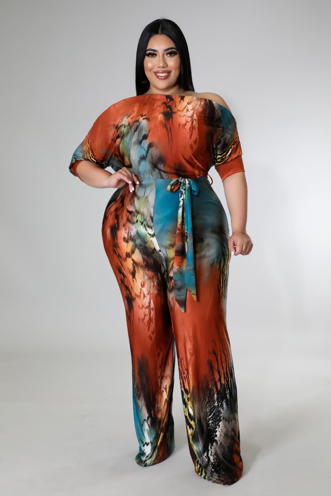 Annalia Off Shoulder Plus Jumpsuit - MY SEXY STYLES