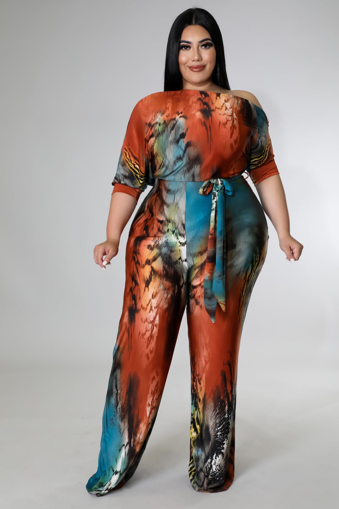 Annalia Off Shoulder Plus Jumpsuit - MY SEXY STYLES