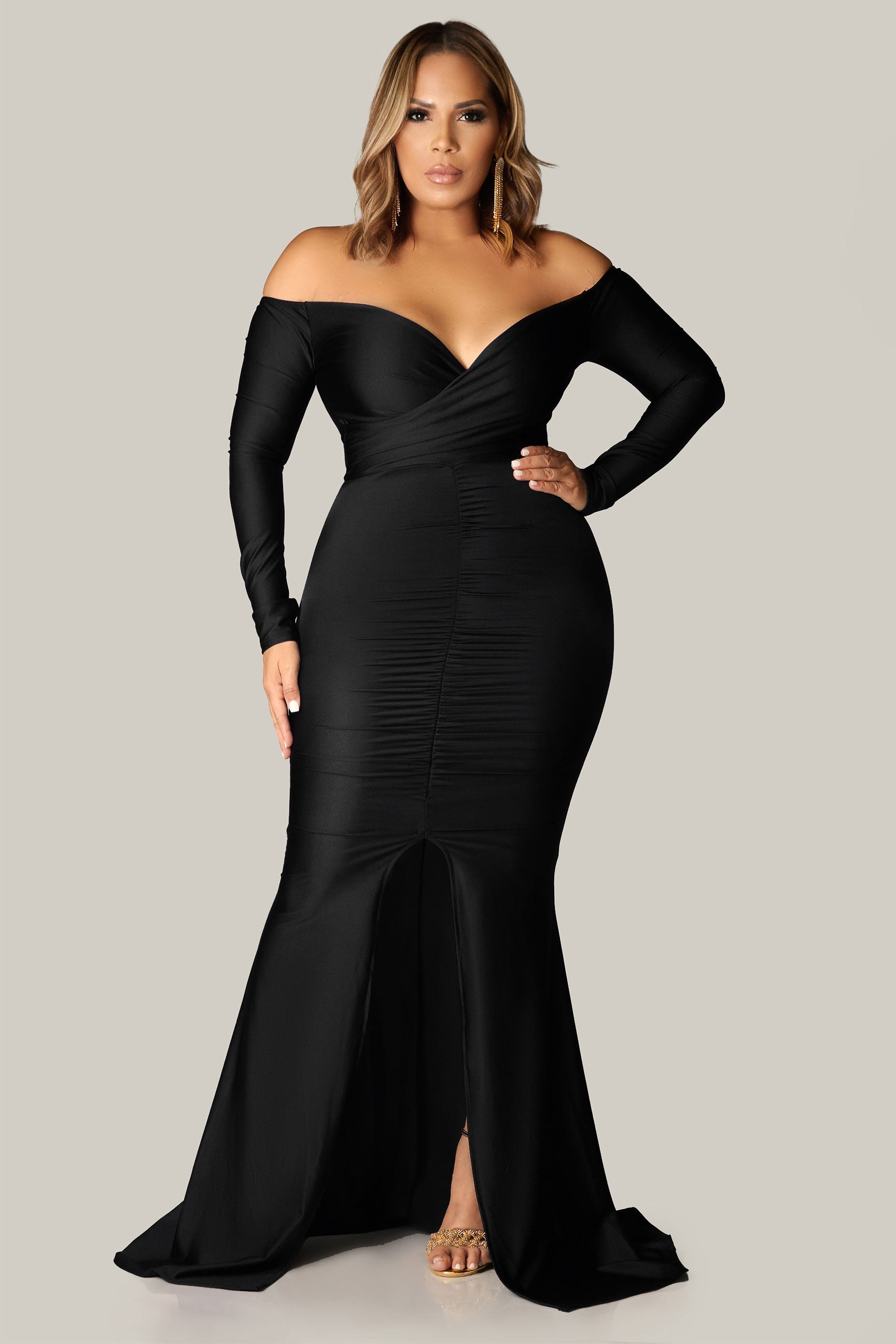 Lucia Off Shoulders Gala Maxi Dress - MY SEXY STYLES