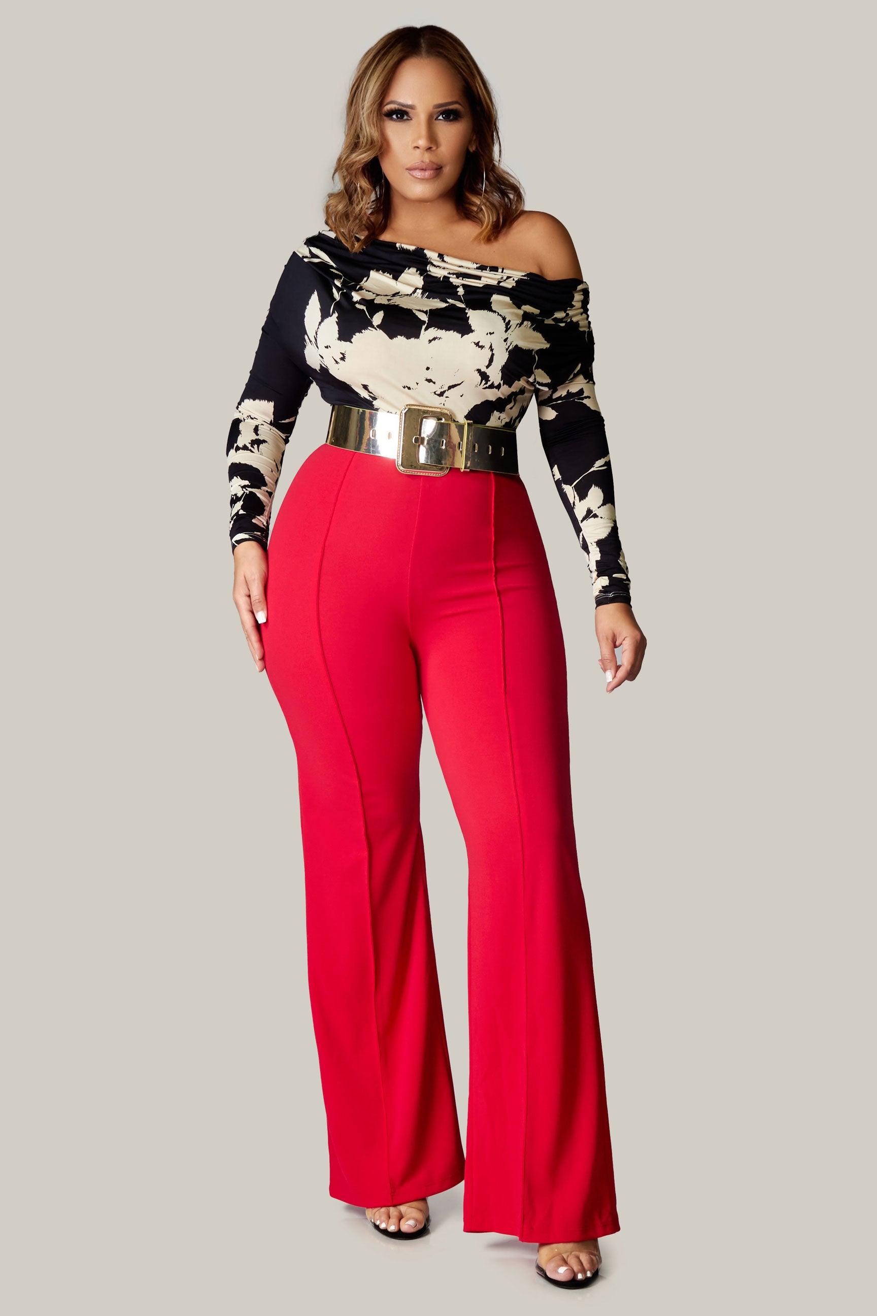 Sheva Crop Top and High Waisted Pants Set - MY SEXY STYLES