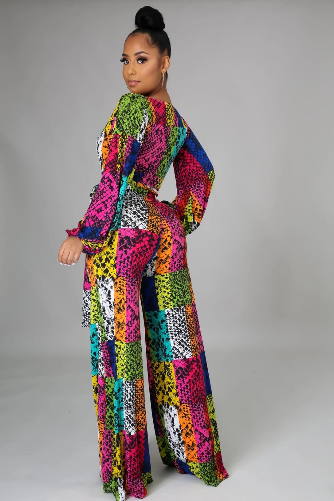 Neon Everlee Multicolor Print Jumpsuit - MY SEXY STYLES