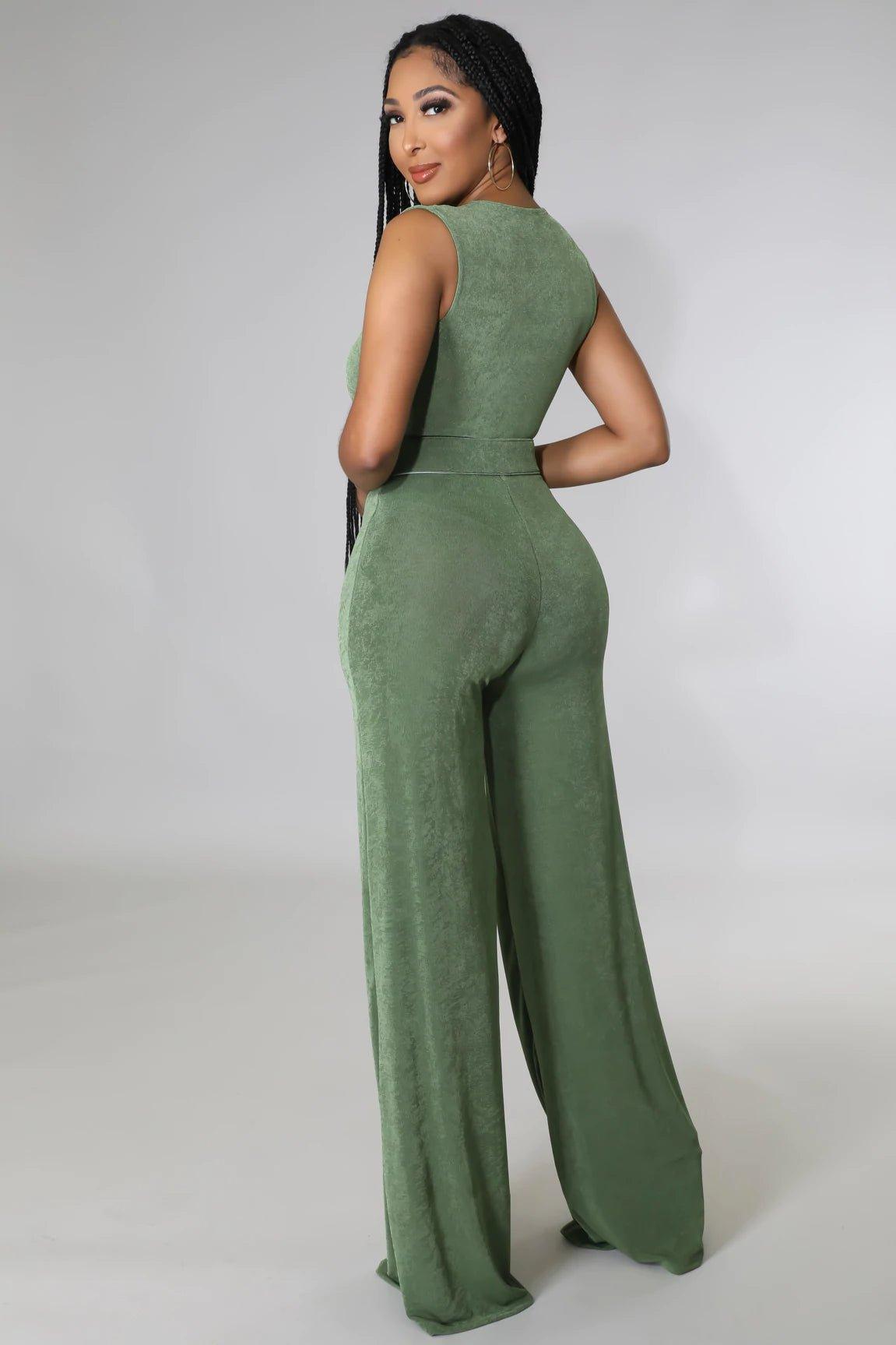 Aliya Belted Jumpsuit - MY SEXY STYLES