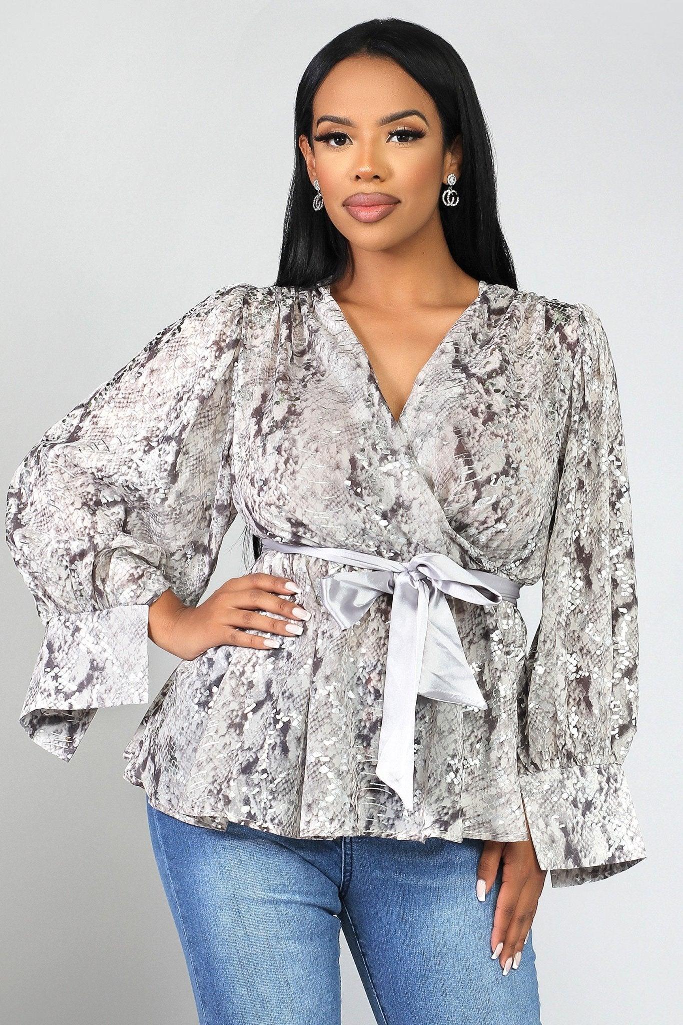 Alora Long Sleeves Blouse - MY SEXY STYLES