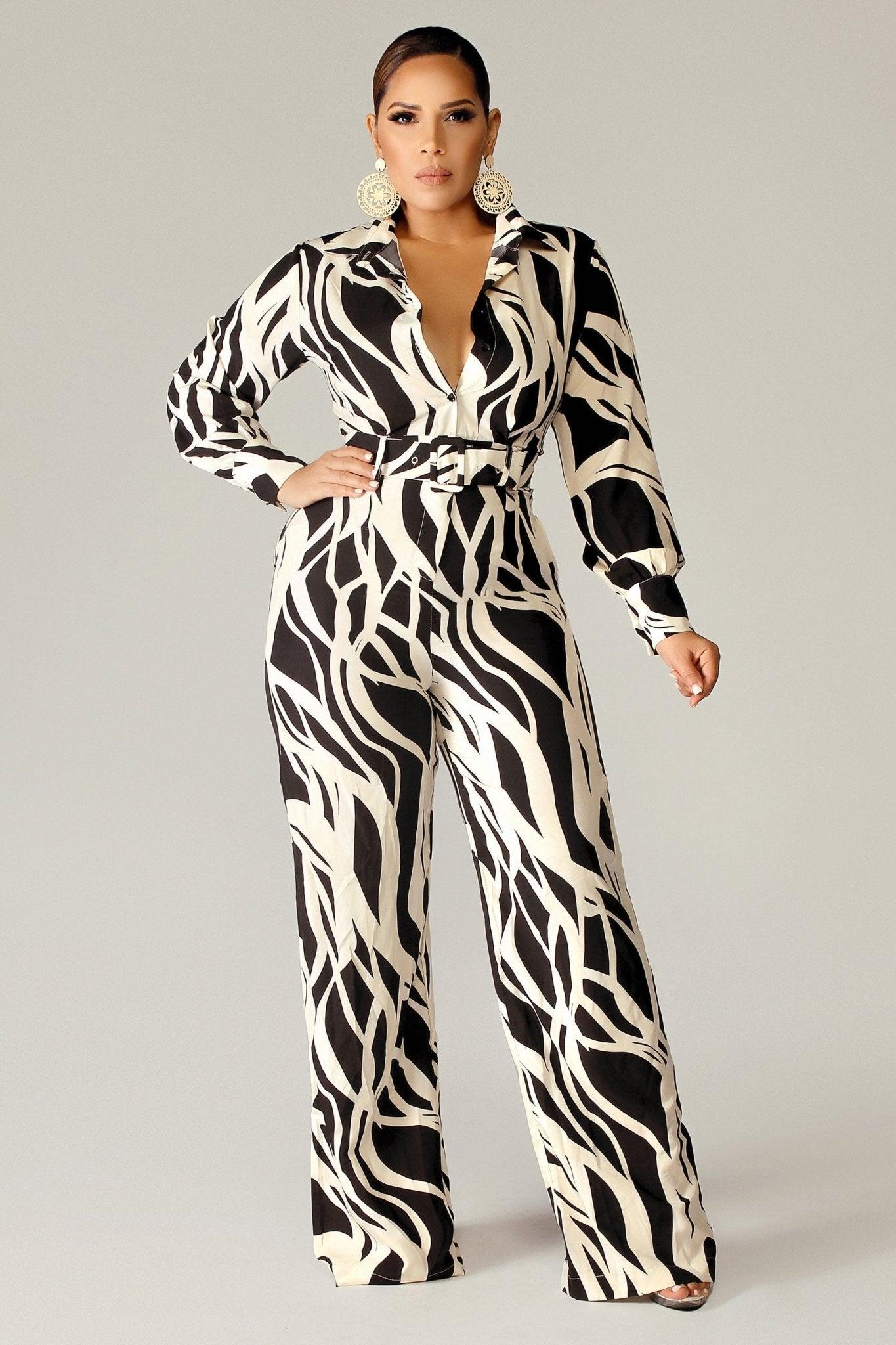 Amani Belted Jumpsuit - MY SEXY STYLES