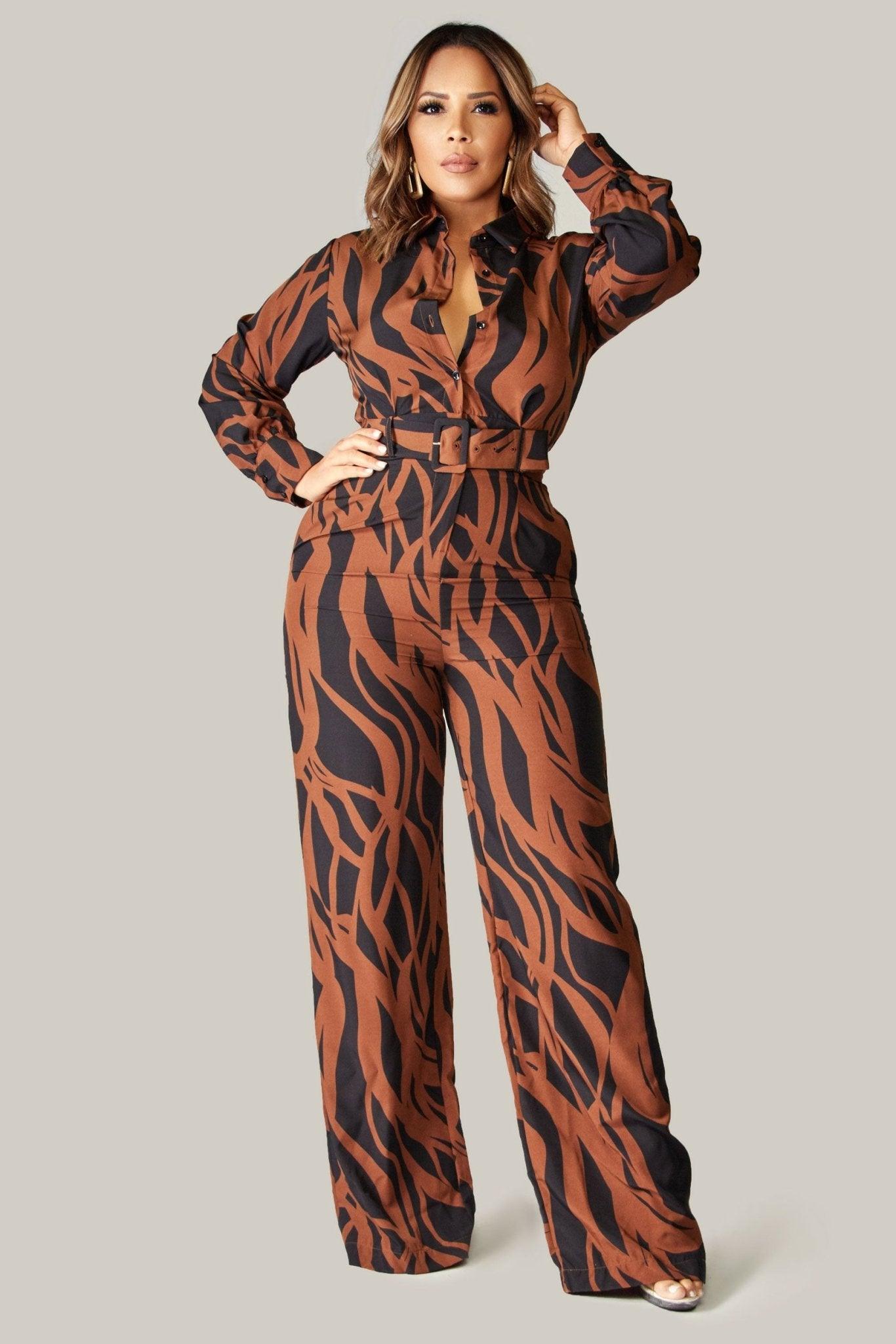 Amani Belted Jumpsuit - MY SEXY STYLES