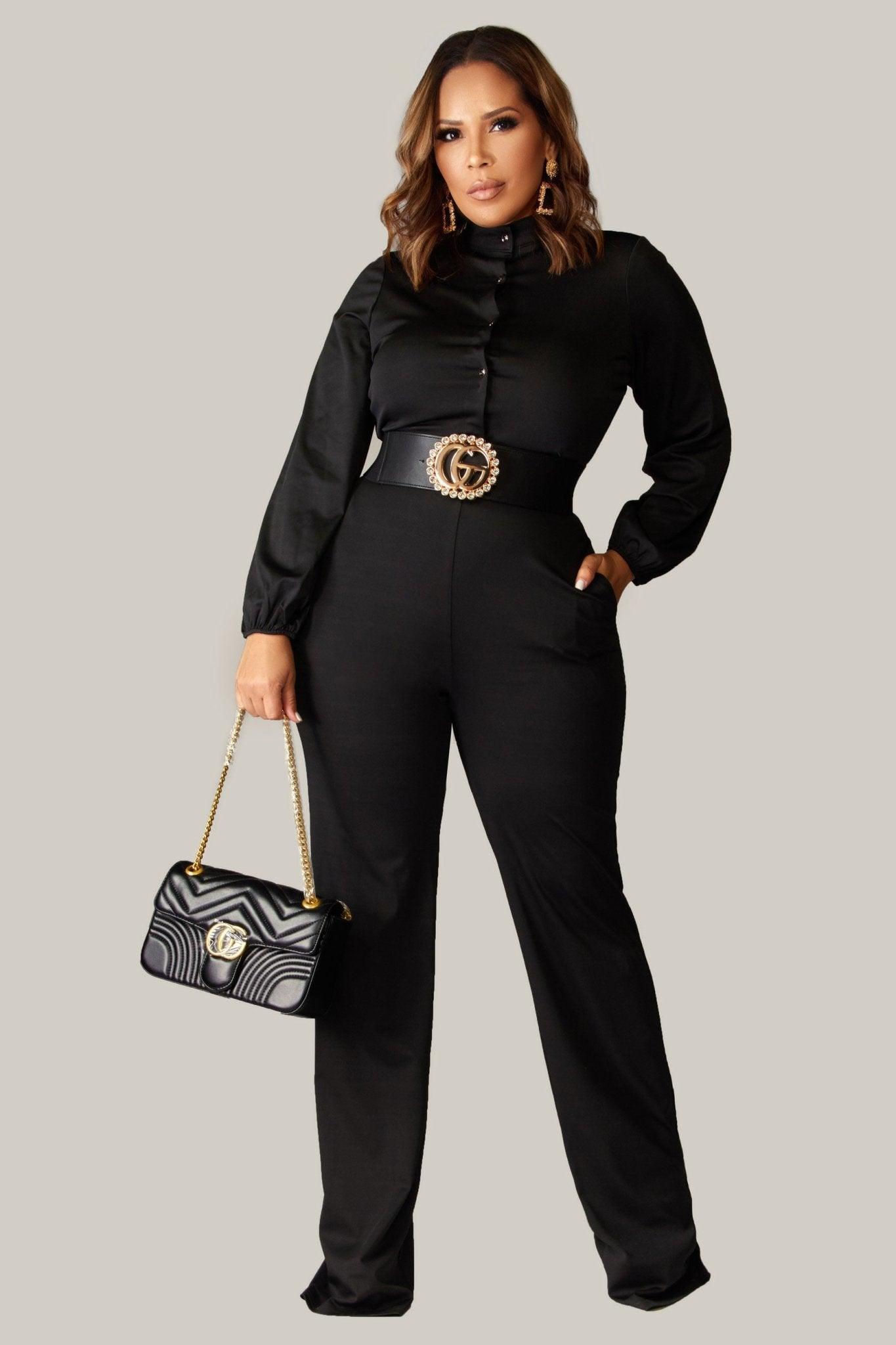 Arabella Button Up Jumpsuit - MY SEXY STYLES