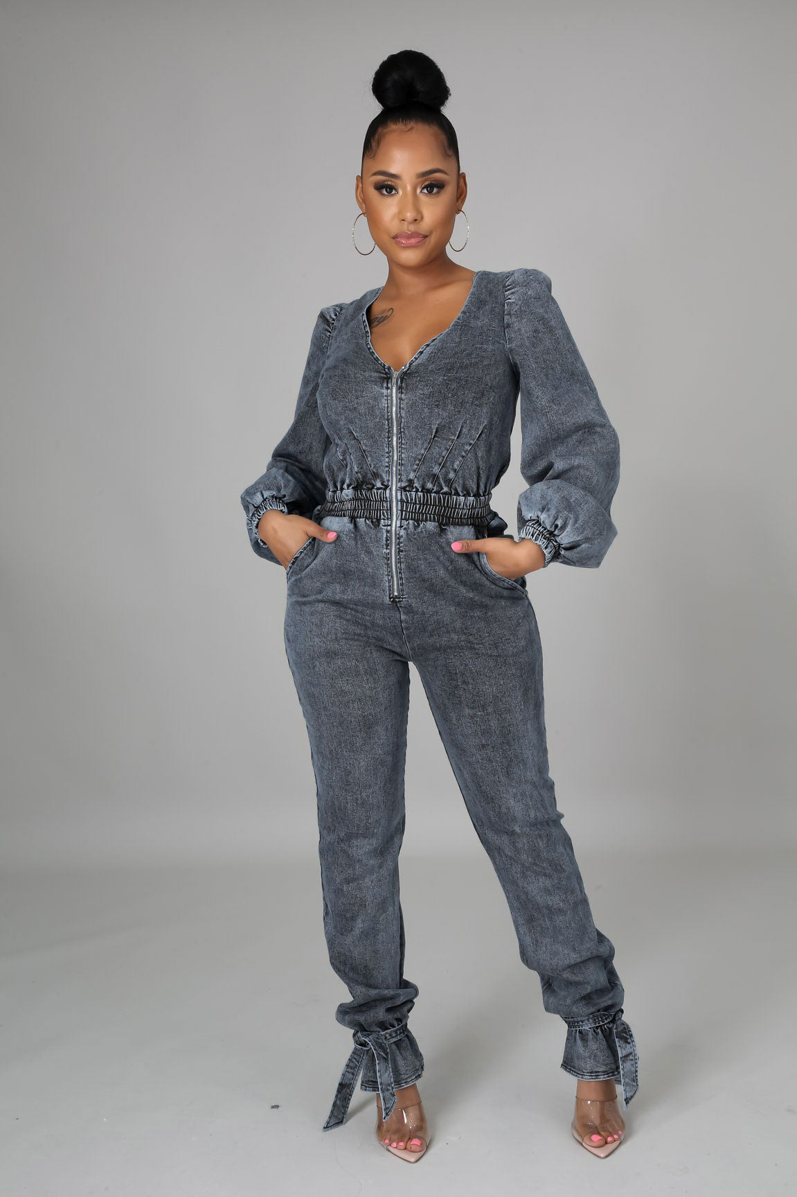 Ariana Denim Jumpsuit - MY SEXY STYLES
