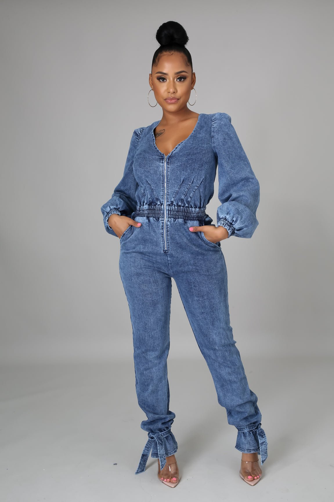 Ariana Denim Jumpsuit - MY SEXY STYLES