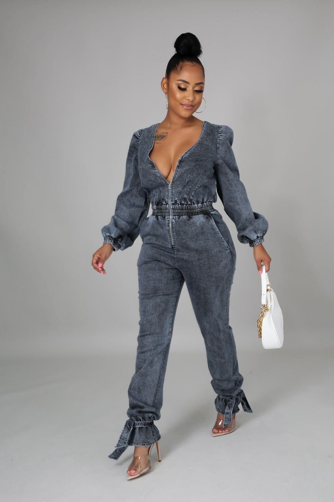 Ariana Denim Jumpsuit - MY SEXY STYLES