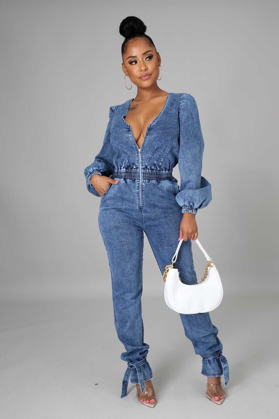 Ariana Denim Jumpsuit - MY SEXY STYLES