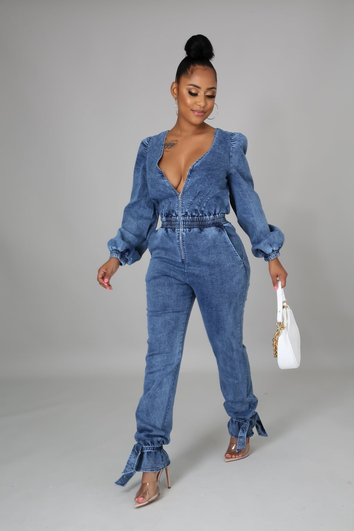 Ariana Denim Jumpsuit - MY SEXY STYLES