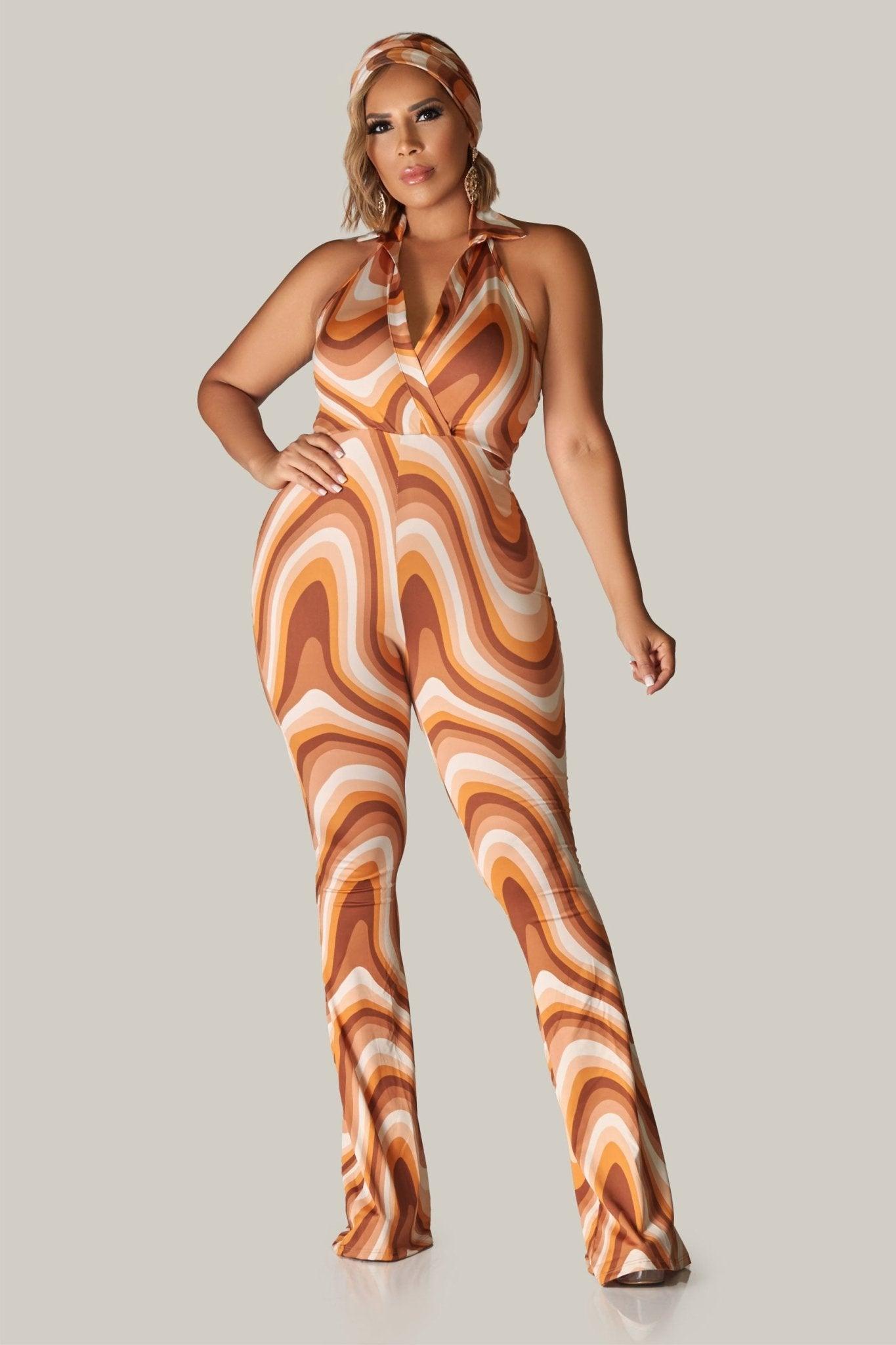 Cabos Sexy Collared Sleeveless Jumpsuit - MY SEXY STYLES