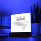 CHASE YOUR GOALS QUEEN Square Acrylic Plaque - MY SEXY STYLES