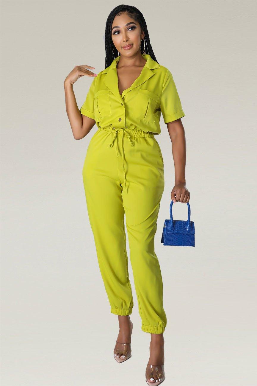 Chic Days Button Down Jumpsuit - MY SEXY STYLES