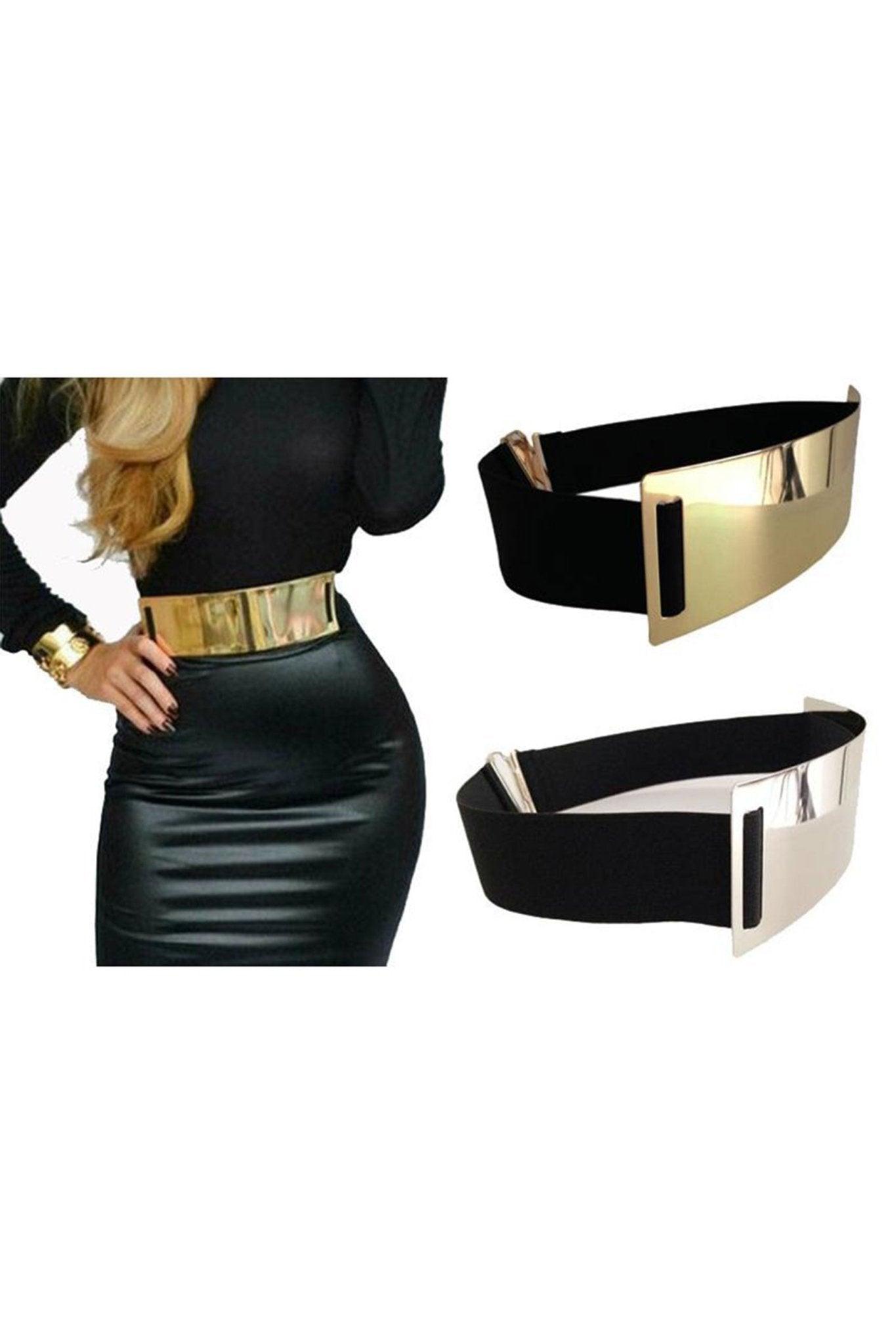 Classy Gold Silver Elastic Belt - MY SEXY STYLES