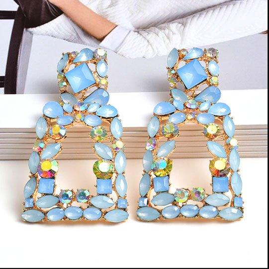 Colored Stones Fashion Earrings - MY SEXY STYLES