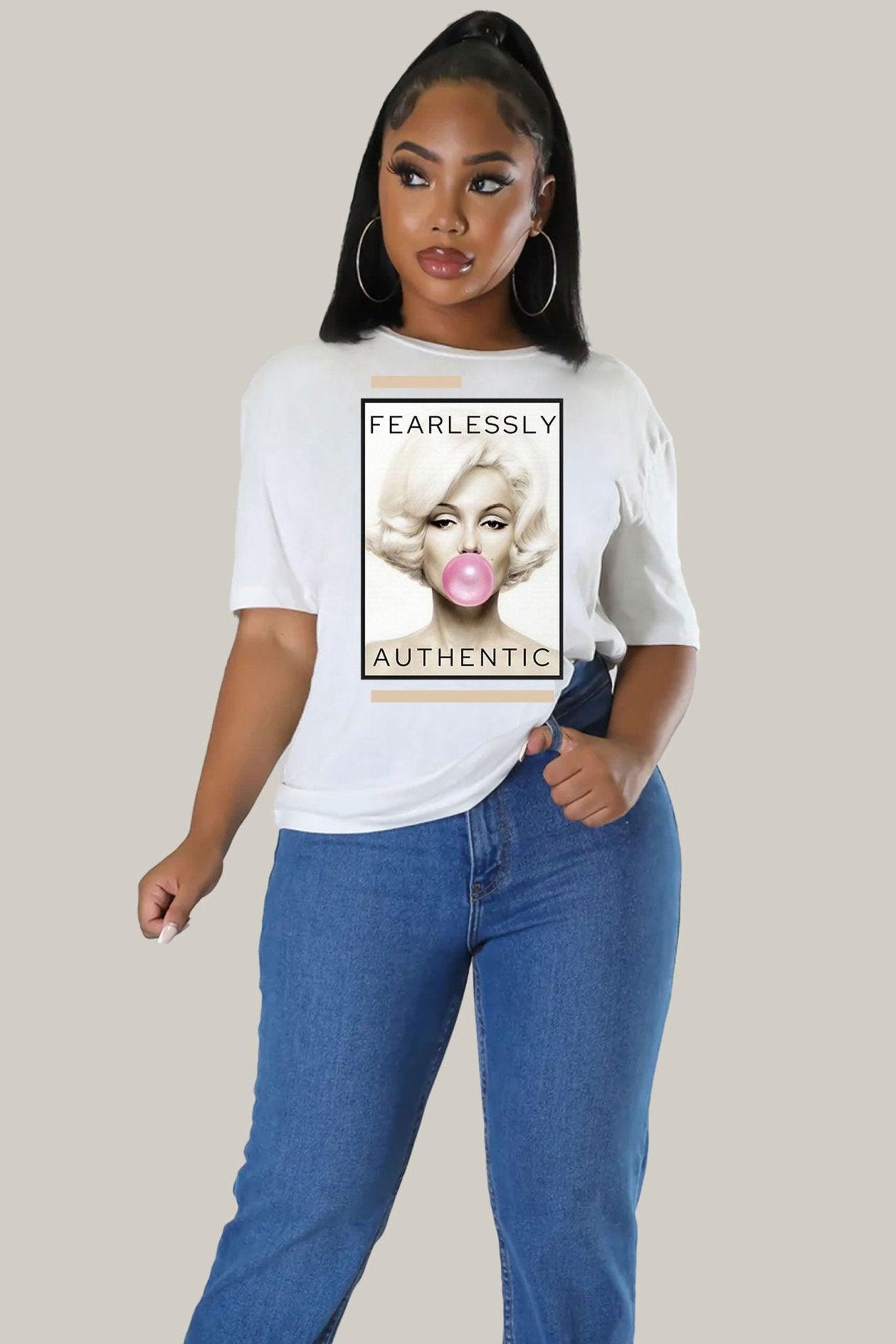 Fearlessly Authentic Unisex Jersey Short Sleeve Tee - MY SEXY STYLES