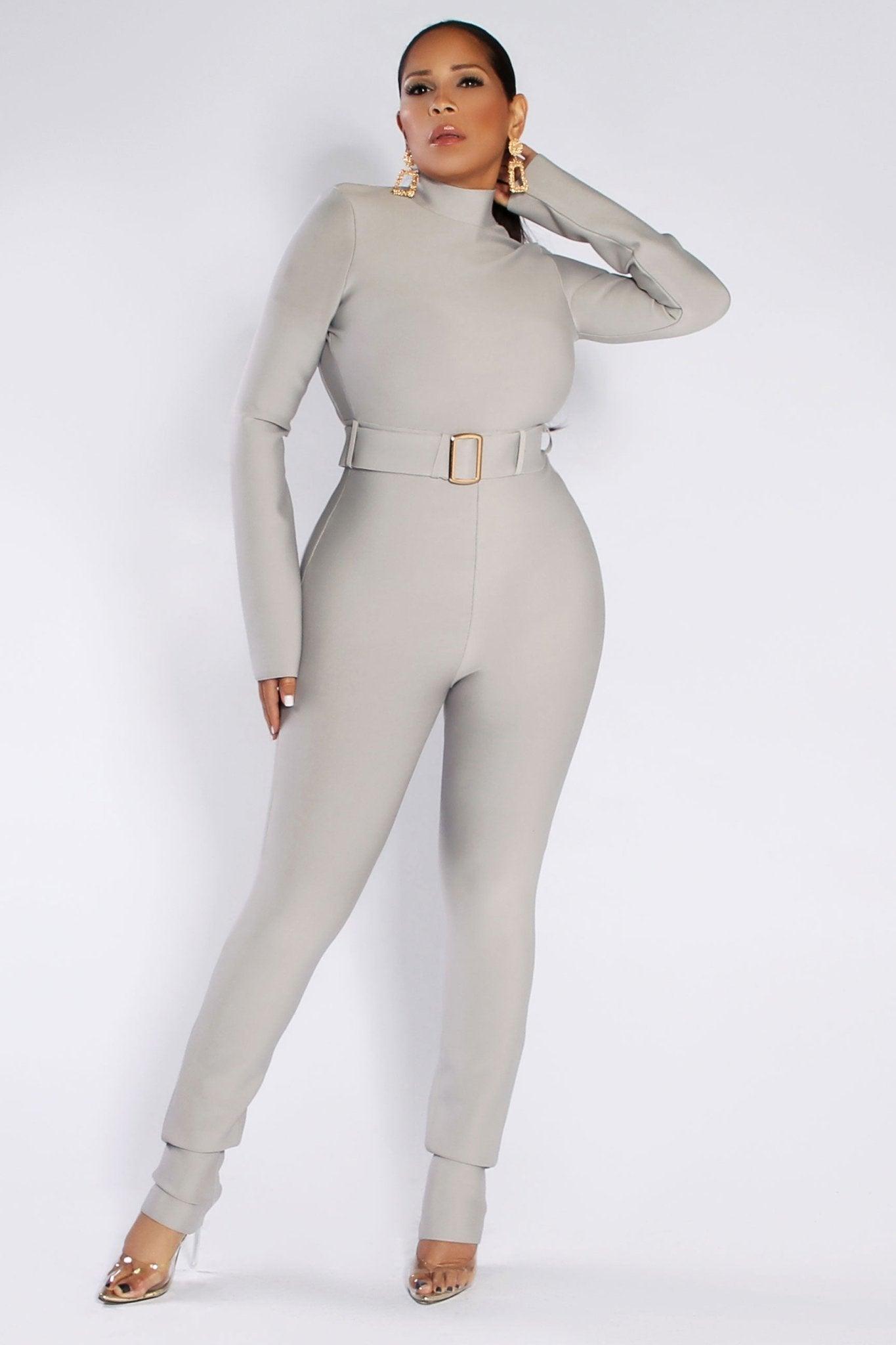 Giovanna Belted Bandage Jumpsuit - MY SEXY STYLES