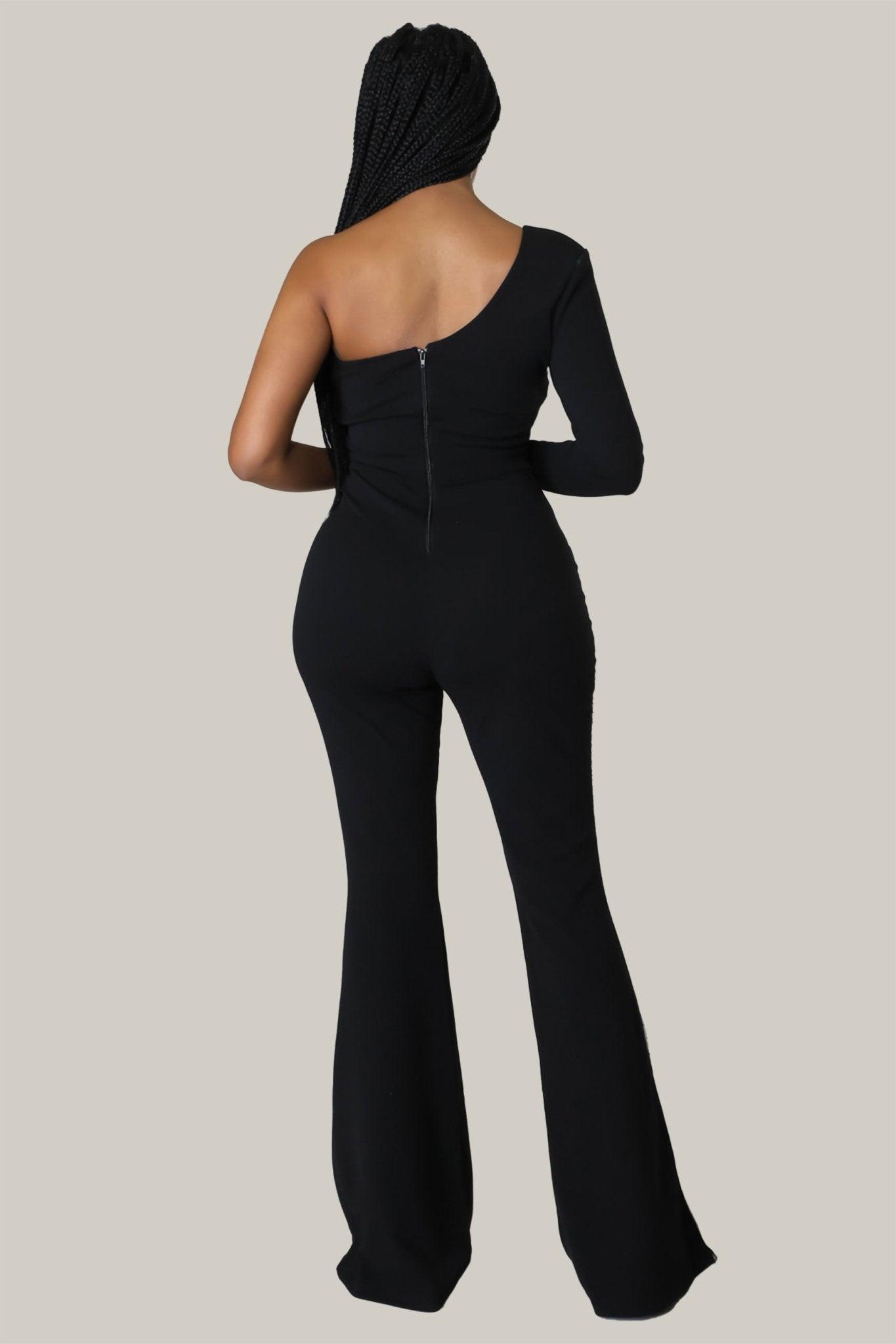 Goddess Babe One Shoulder Jumpsuit - MY SEXY STYLES
