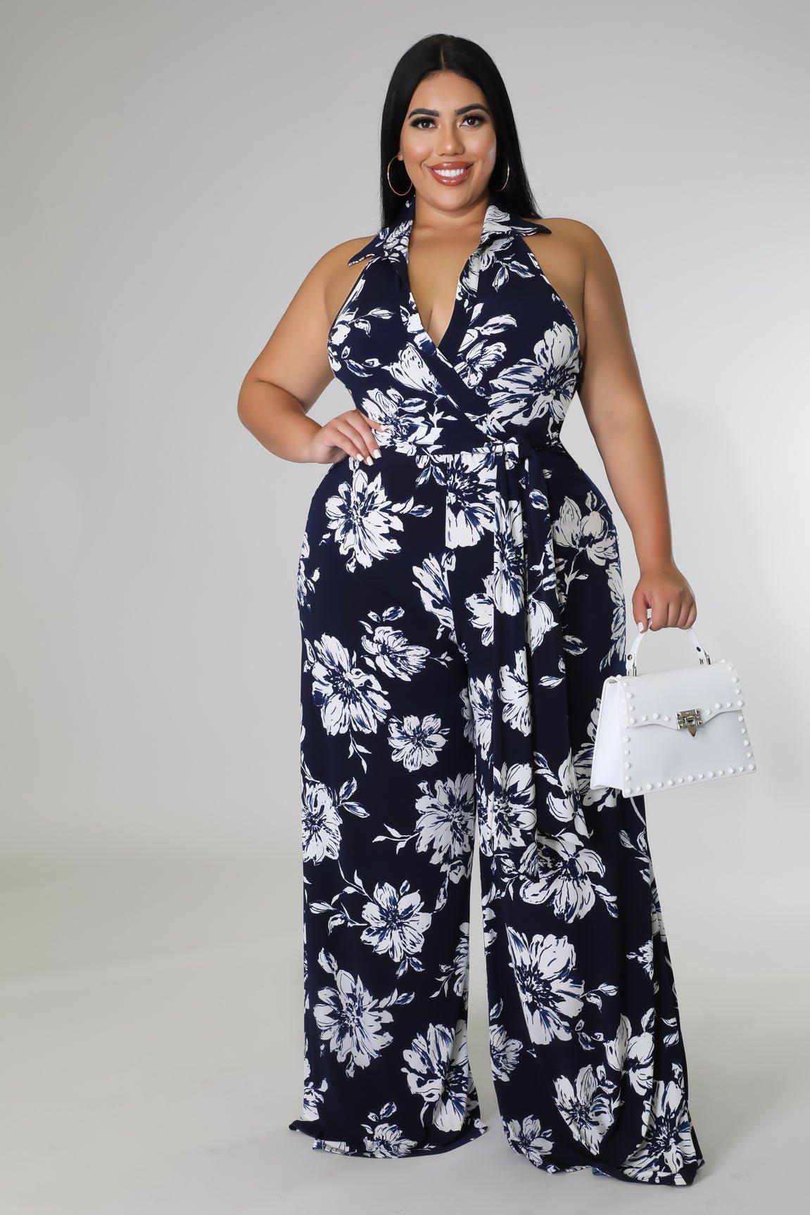 Heidi Floral Jumpsuit - MY SEXY STYLES