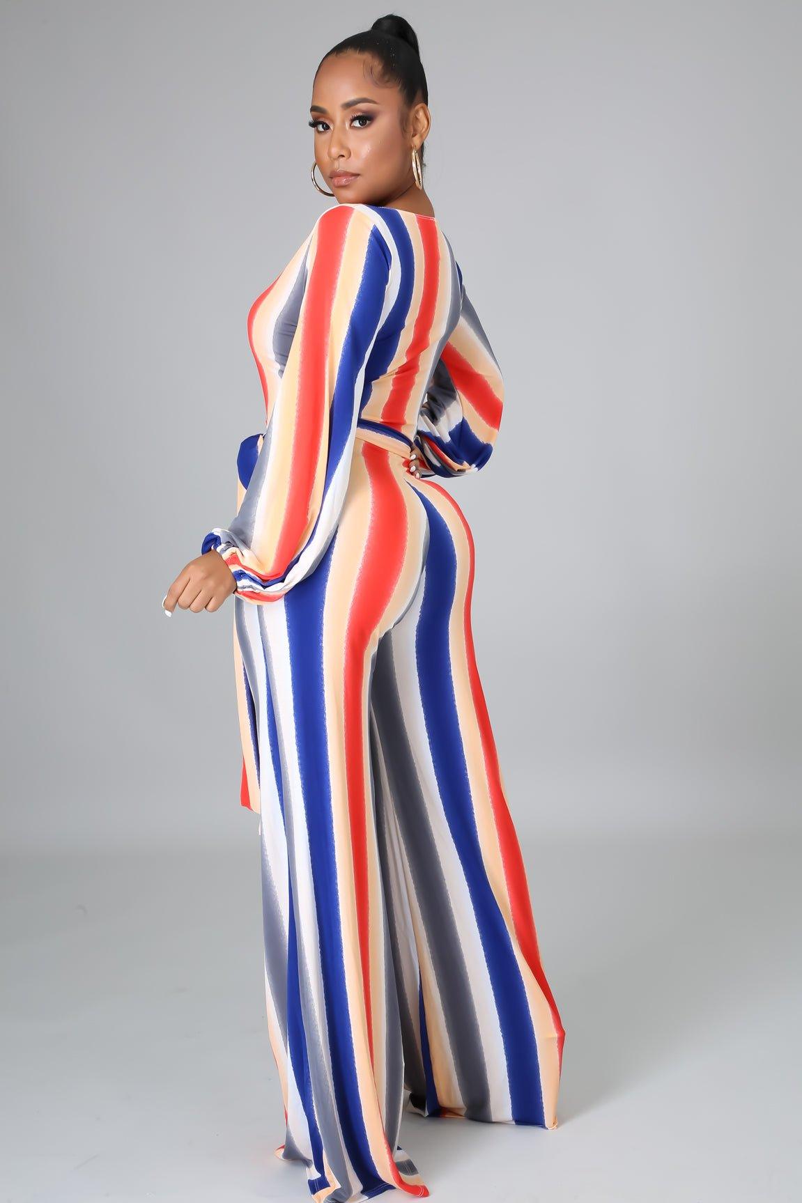 In Paradise Stripe Jumpsuit - MY SEXY STYLES