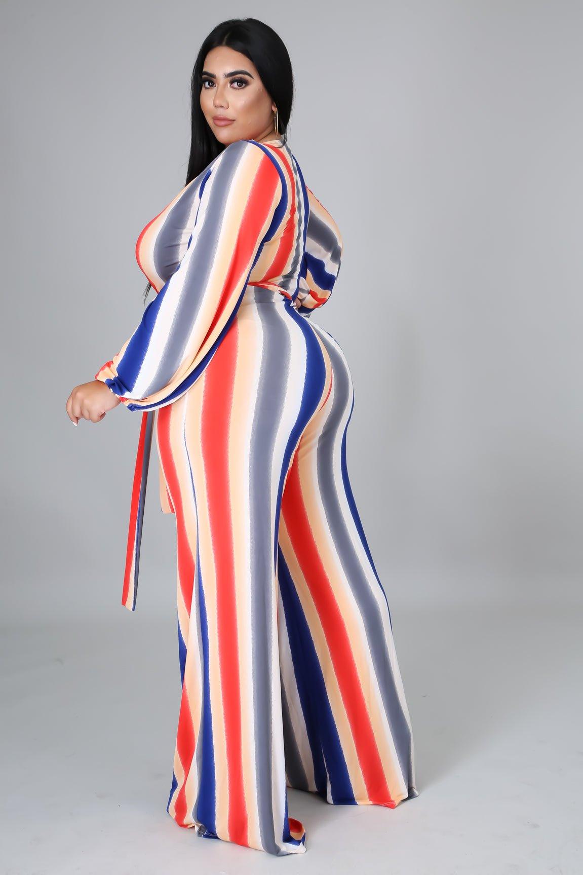 In Paradise Stripe Jumpsuit - MY SEXY STYLES