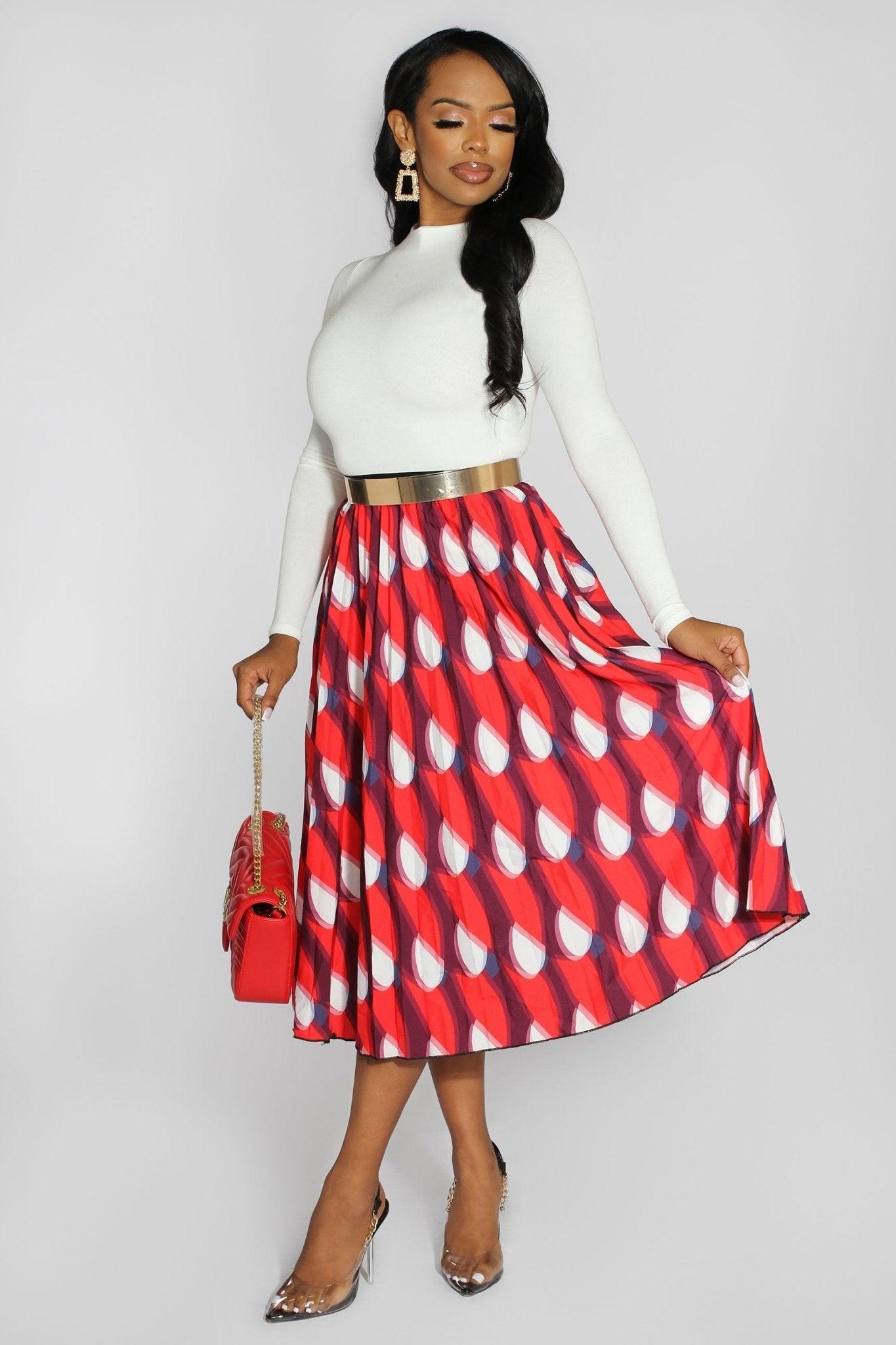 Kehlani ONE SIZE FITS ALL Pleated Skirt - MY SEXY STYLES