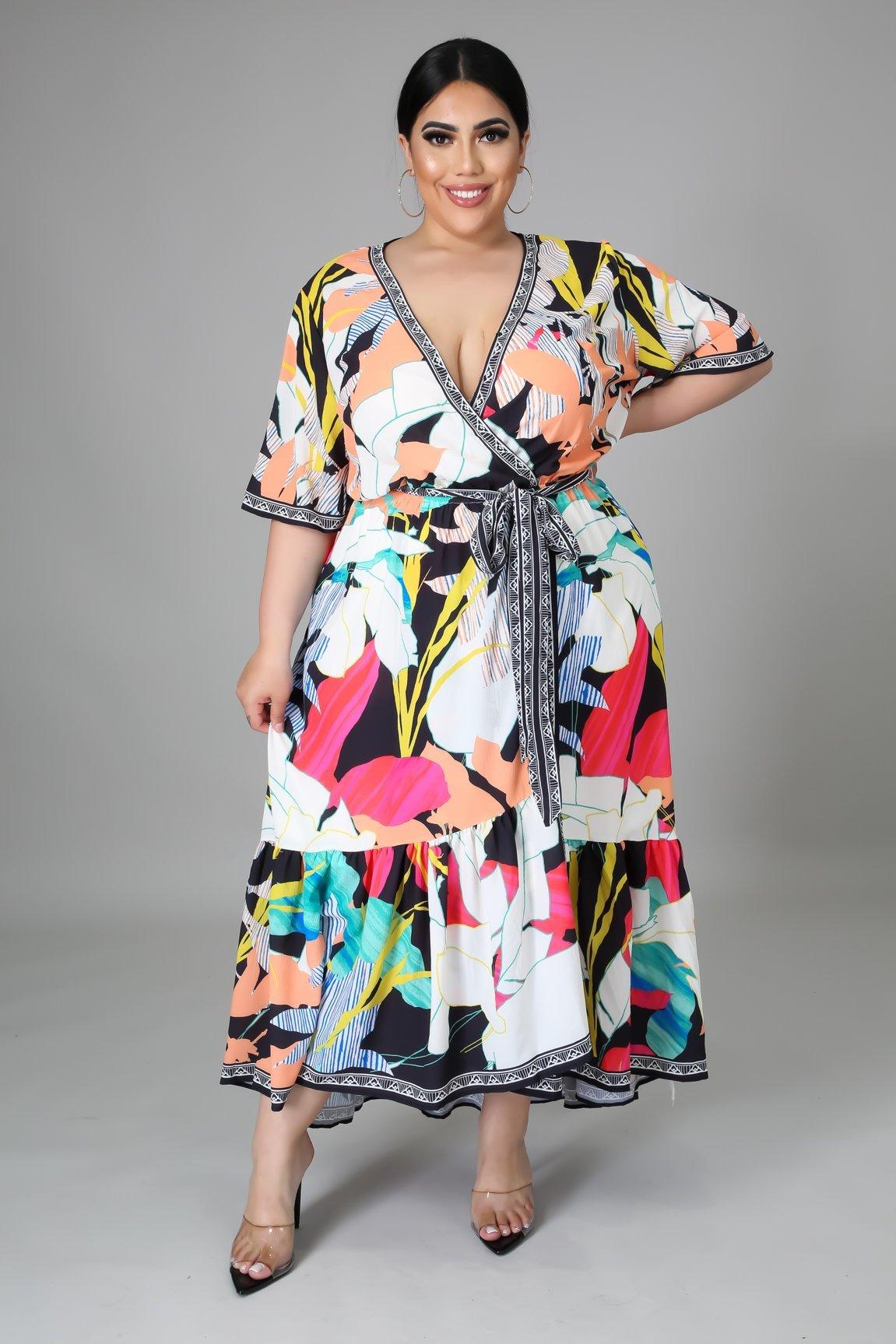 LAST ONE LEFT NON-STRETCH PLUS SIZE DRESS - MY SEXY STYLES