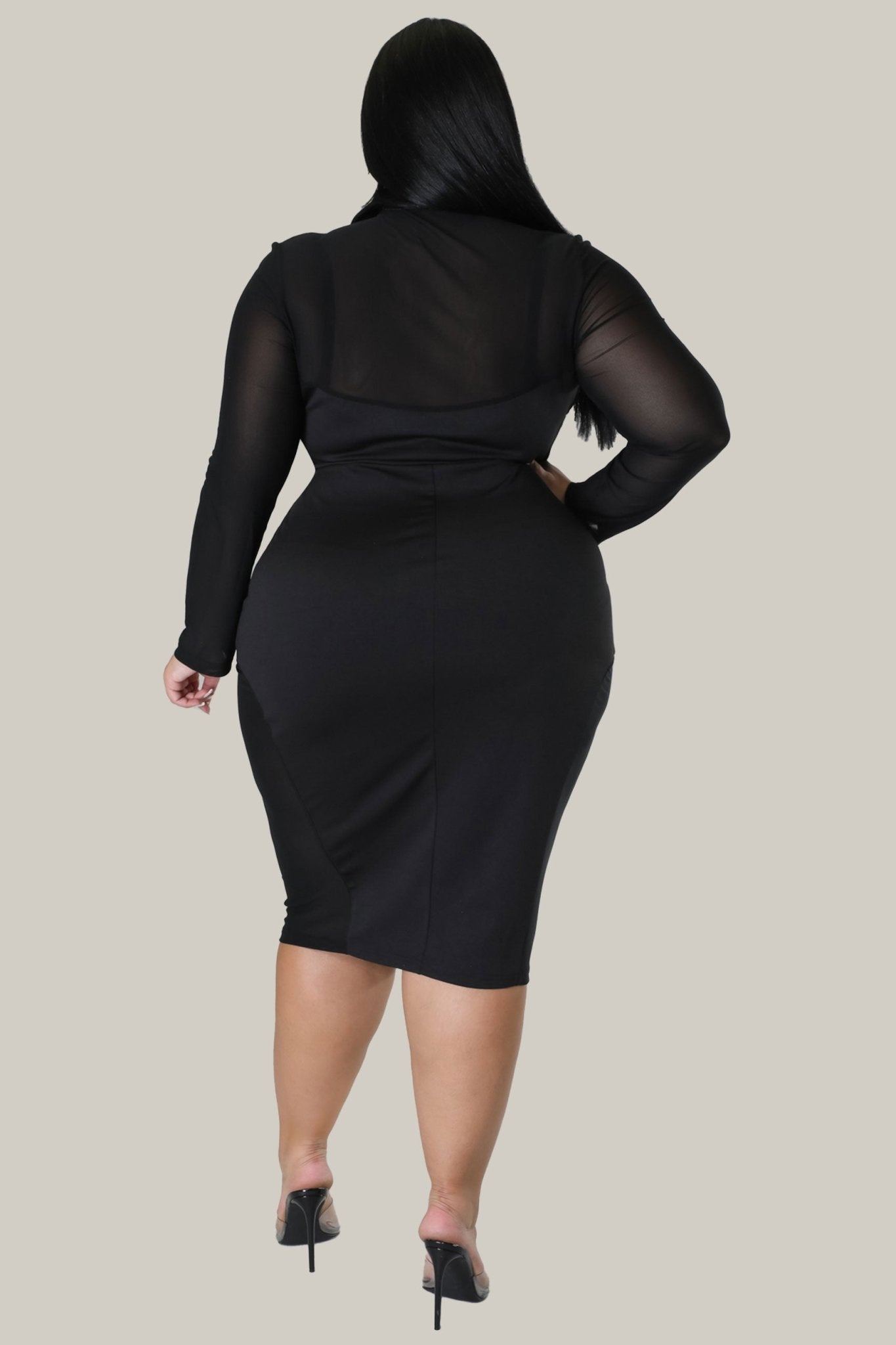 Lucille Babe Mesh Insets Dress - MY SEXY STYLES